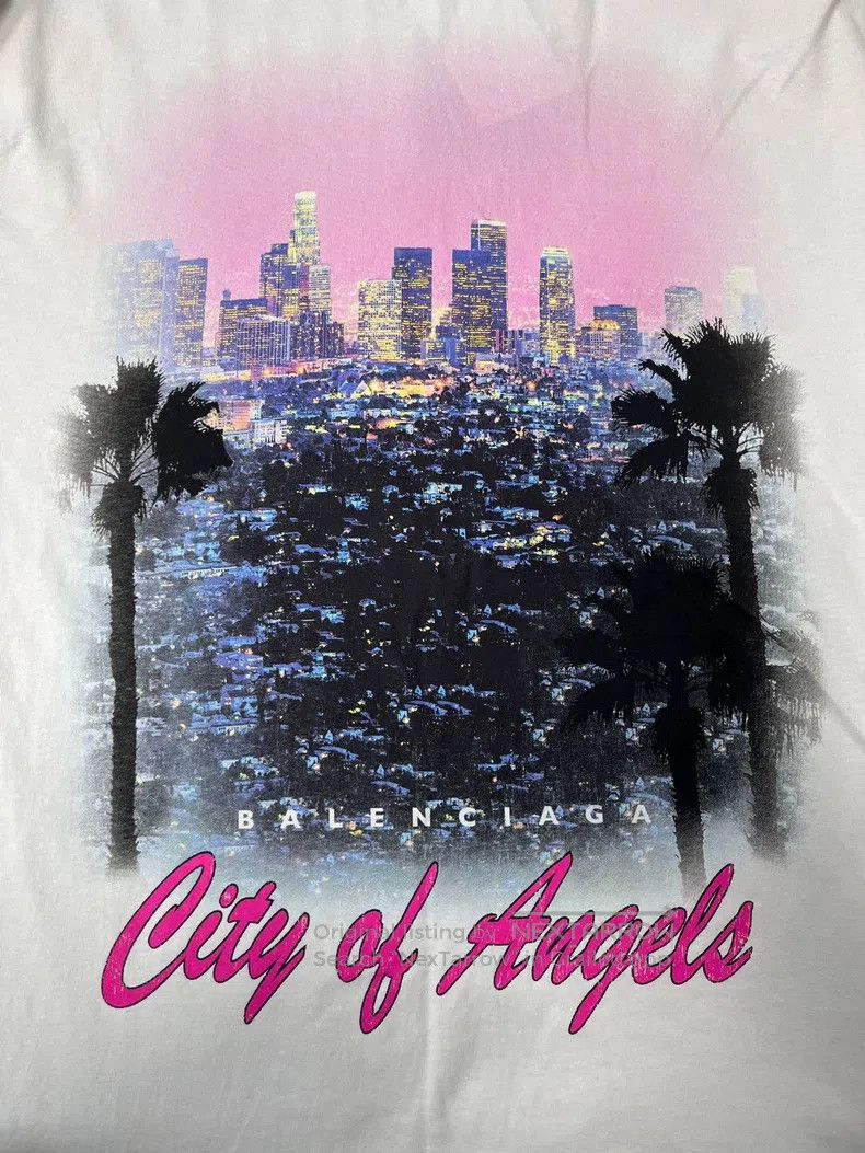 Balenciaga Balenciaga City of Angels Graffiti Pure Cotton Round Neck Size US XS / EU 42 / 0 - 3 Thumbnail