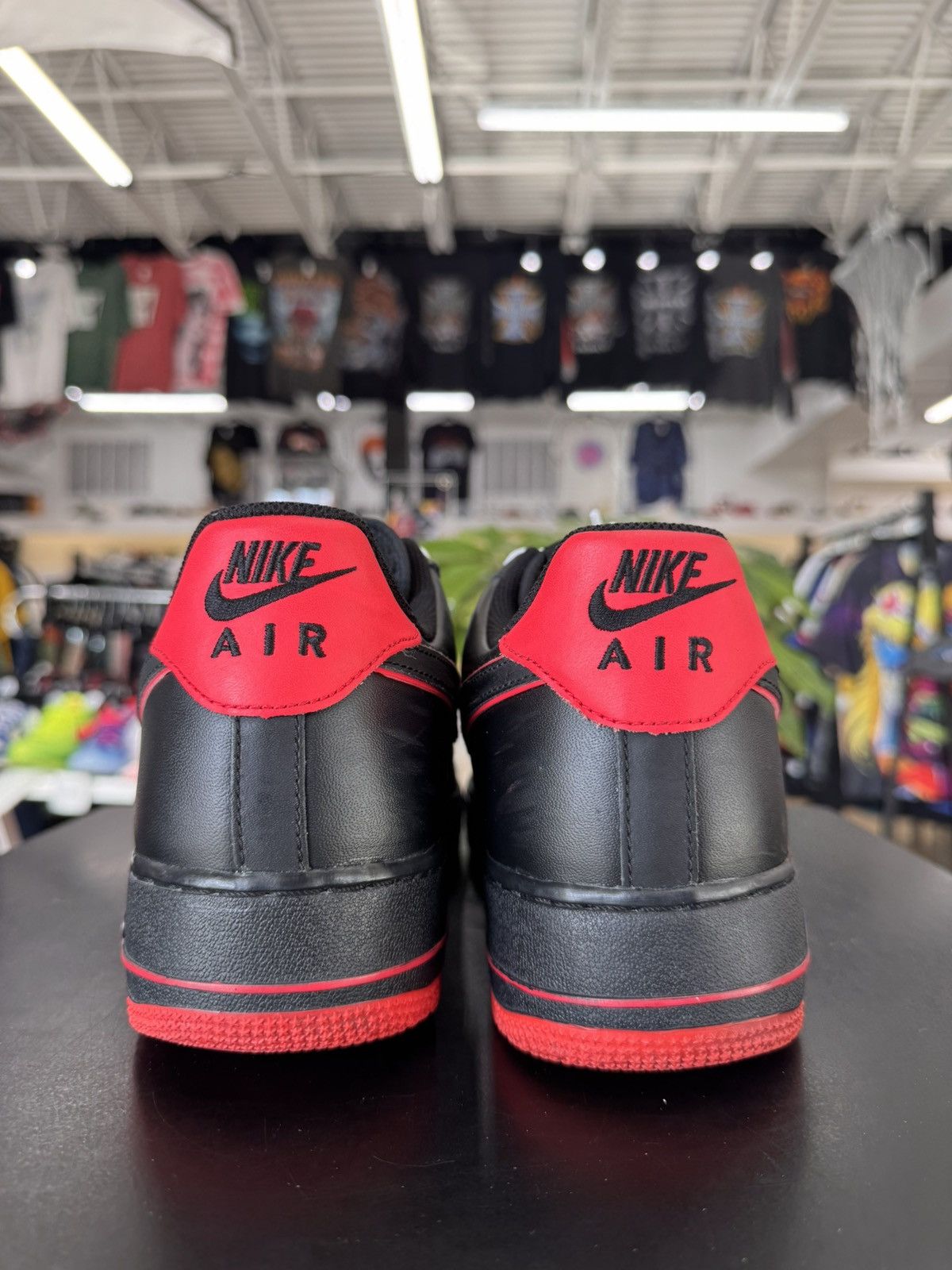 Nike Nike Air Force 1 Low Black Red Size 12 (2012) Size US 12 / EU 45 - 5 Thumbnail