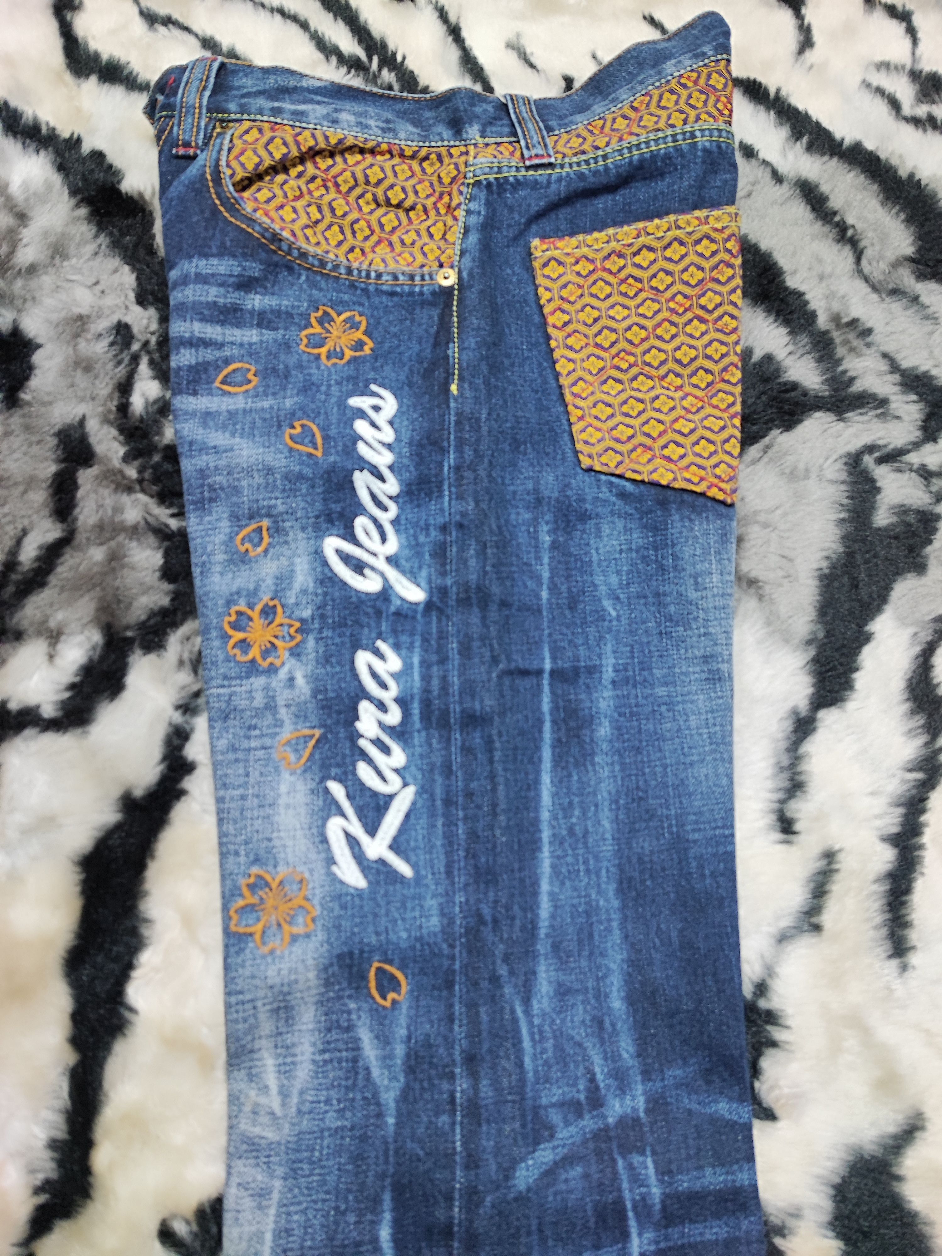 If Six Was Nine × Japanese Brand KURA DENIM JEANS EMBROIDERY DESIGN Size US 28 / EU 44 - 22 Thumbnail