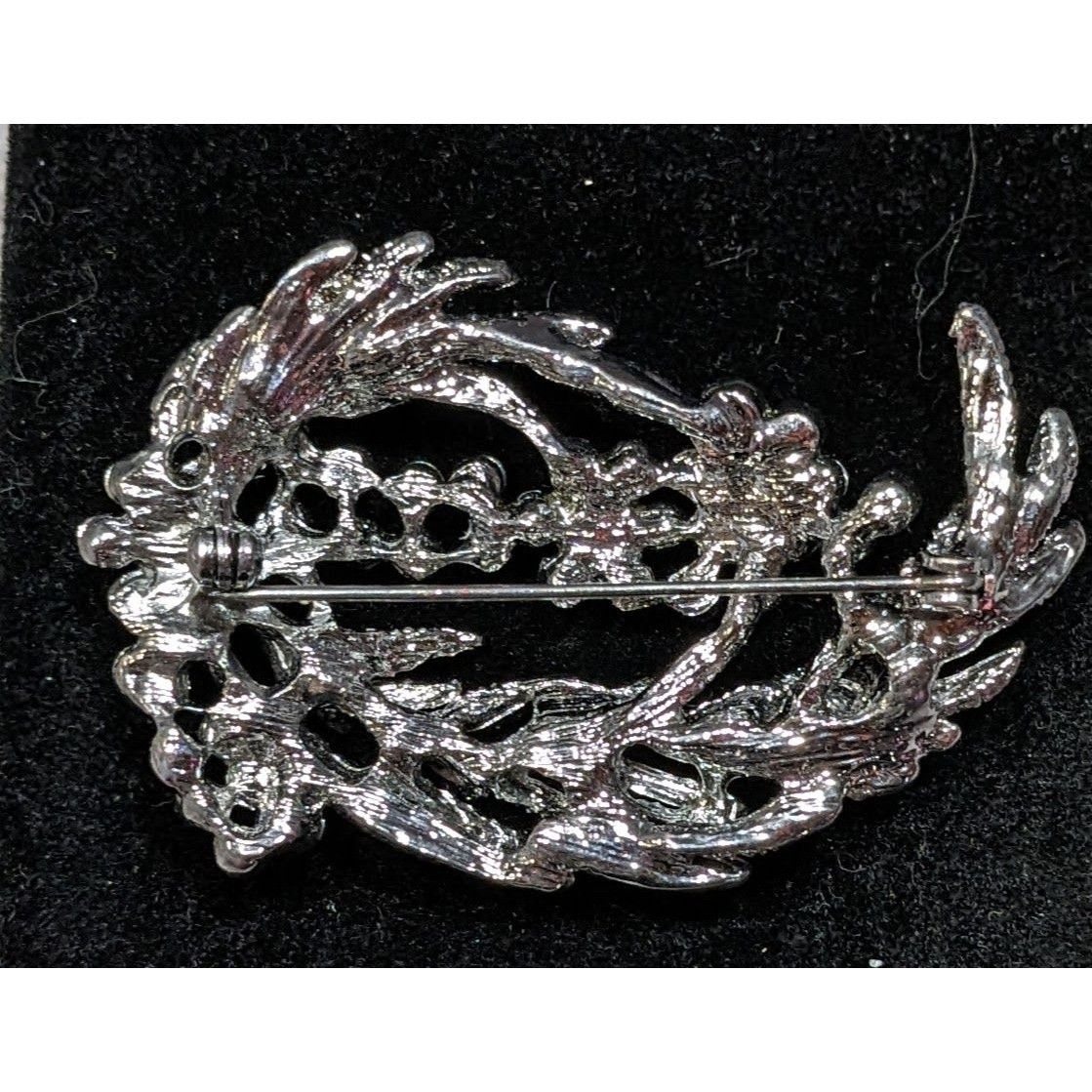 Other Vintage Floral Elven Fairycore Silver Tone Brooch With Rhine Size ONE SIZE - 5 Thumbnail