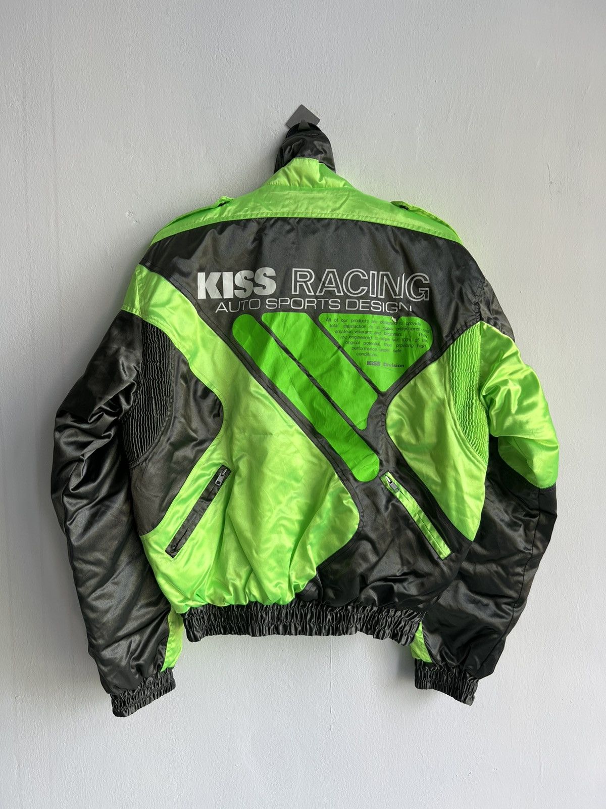 Kadoya Vintage 1980s Kiss Racing Team Akira Tech Wear Bomber Jacket Size US M / EU 48-50 / 2 - 1 Thumbnail