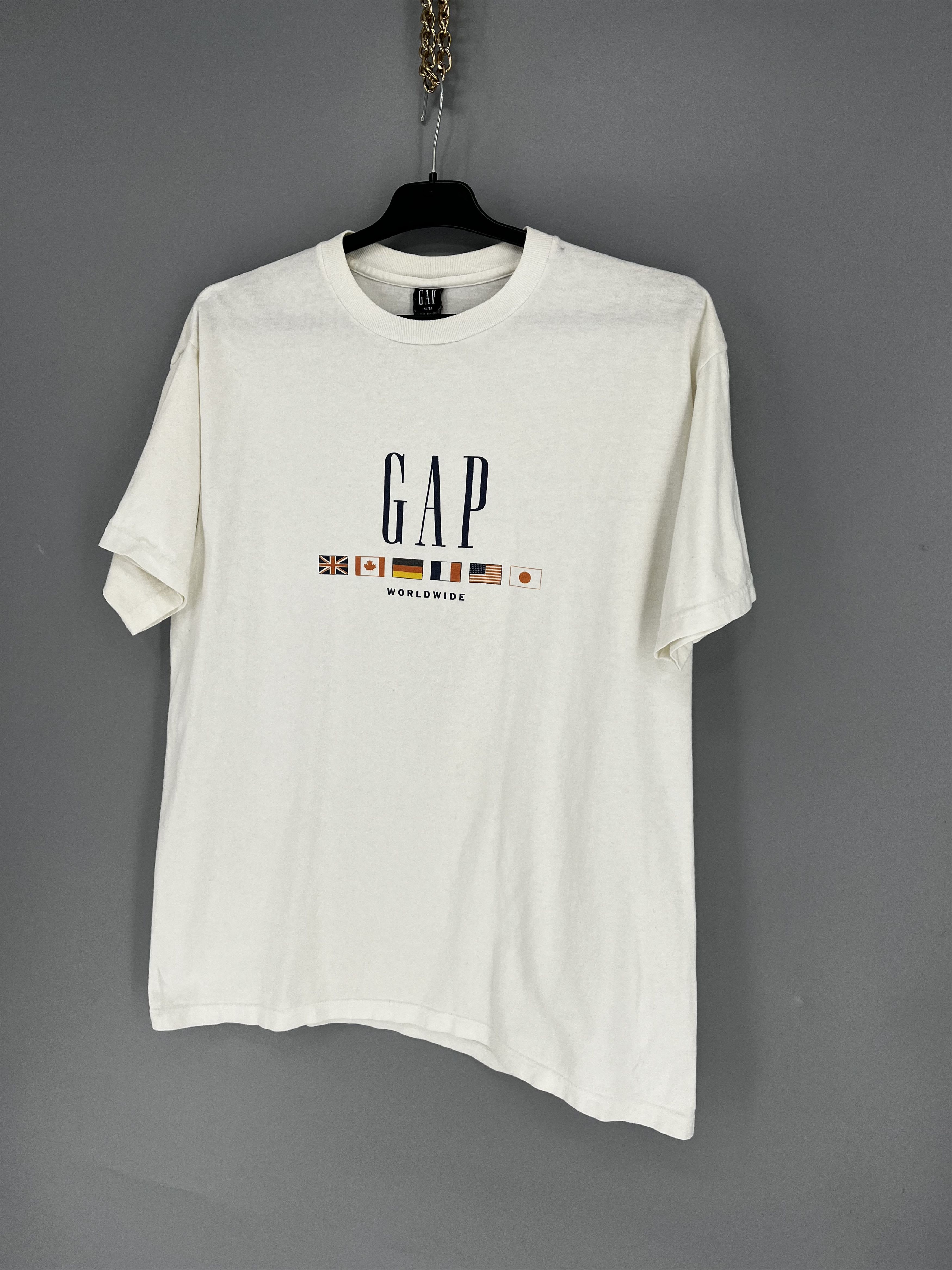 Gap Vintage 90s Gap Gap Worldwide Flag Print On Single Stitch Size US M / EU 48-50 / 2 - 3 Thumbnail