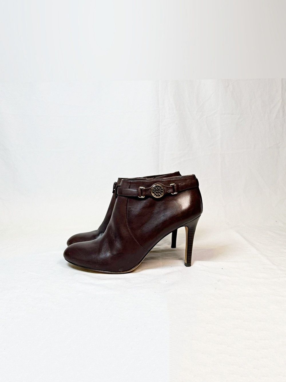 Coach Coach Salene II Brown Leather Stiletto Booties Ankle Boots Size US 9 / IT 39 - 4 Thumbnail