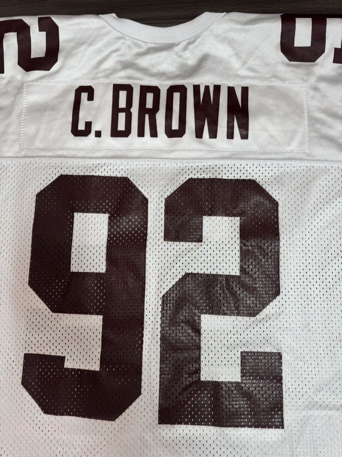 Nike Vintage Courtney Brown #92 Cleveland Browns NFL Away Jersey Size US XL / EU 56 / 4 - 9 Thumbnail