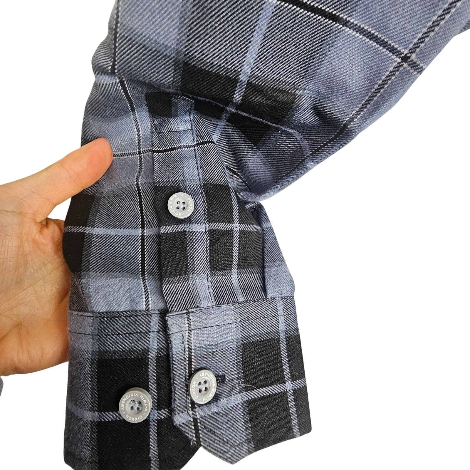Dixxon Dixxon Mens V-Twin Visionary Plaid Flannel Cholo Shirt Sz 2X Size US XXL / EU 58 / 5 - 4 Thumbnail