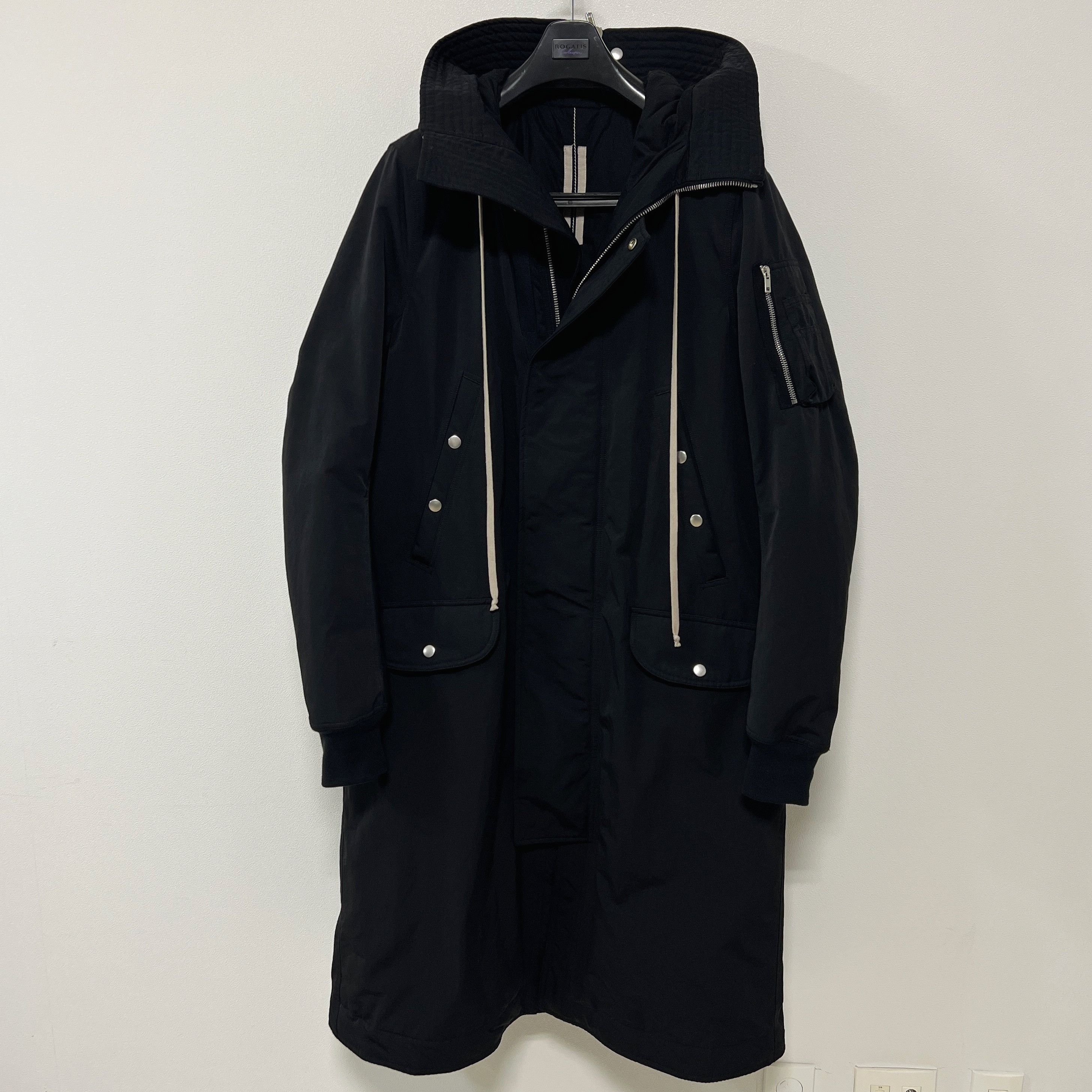 Rick Owens Rick Owens FW17 DRKSHDW Hooded Long Parka Black Size US L / EU 52-54 / 3 - 1 Thumbnail