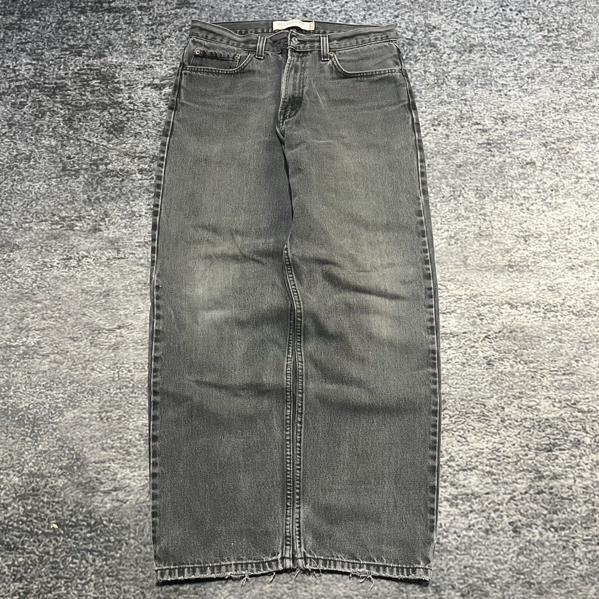 Levi's VINTAGE LEVI'S 550 BLACK FADED BAGGY RELAXED FIT JEANS 34x30 Size US 34 / EU 50 - 2 Thumbnail