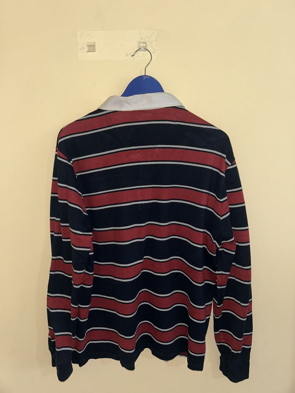 Marks & Spencer 1980s M&S Men's Rugby Shirt Size XL / US 12-14 / IT 48-50 - 4 Thumbnail