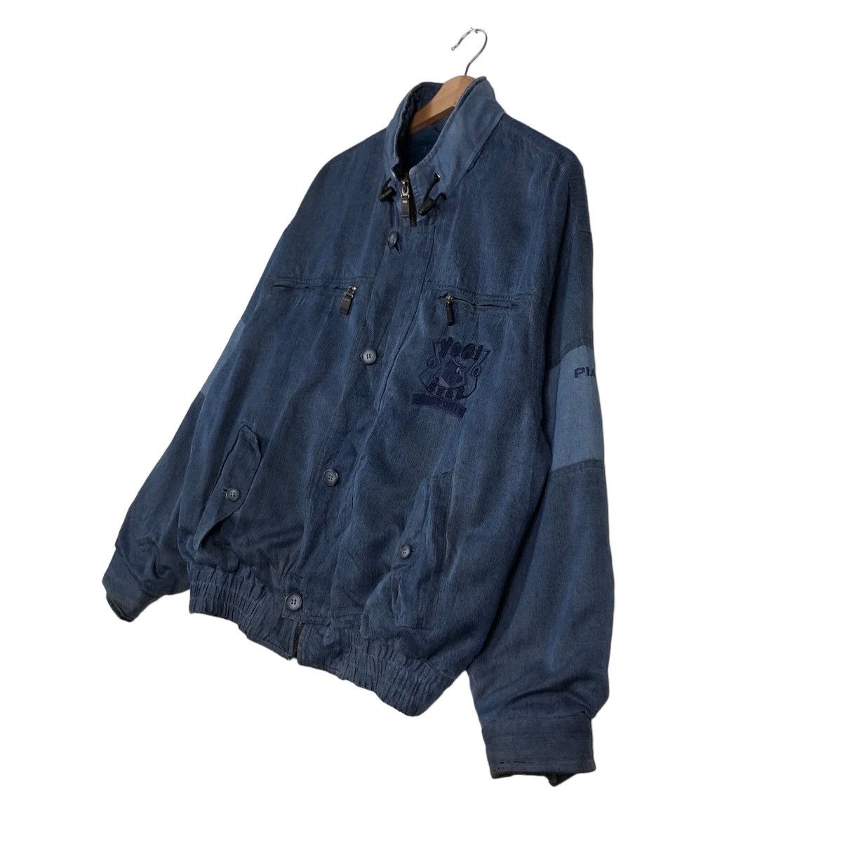 Japanese Brand 🔥Vintage Bomber Jacket Pia Sports Big Logo Issey Miyake Size US M / EU 48-50 / 2 - 2 Thumbnail