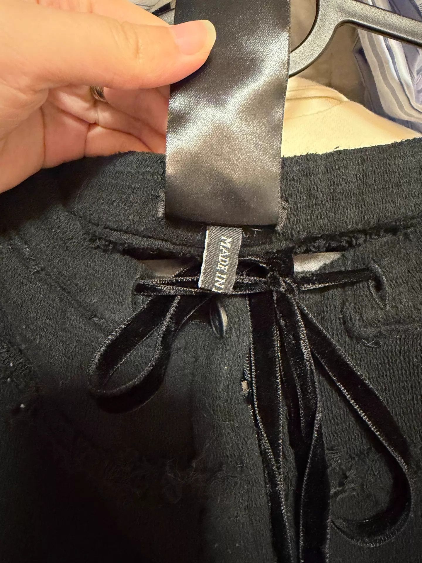 Ann Demeulemeester Ann Demeulemeester Wmn Dark Wool Trousers 36 Lace Cuffs Size 25" / US 0 / IT 36 - 3 Thumbnail