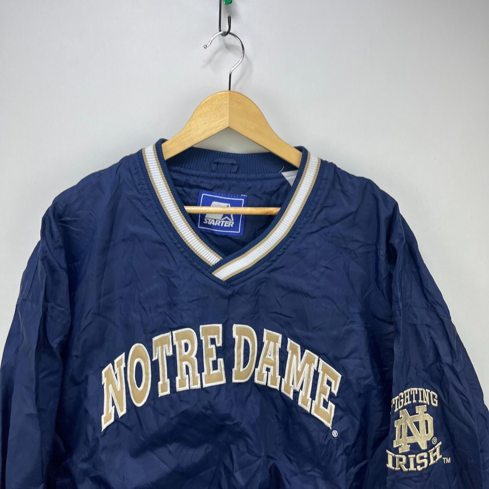 Starter Vintage 90s Notre Dame Fighting Irish Starter Jacket XL Size ONE SIZE - 10 Thumbnail
