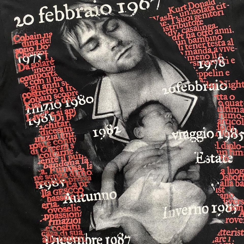 Vintage Vintage Nirvana Kiurt Cobain Italian T- Shirt Size US M / EU 48-50 / 2 - 5 Thumbnail