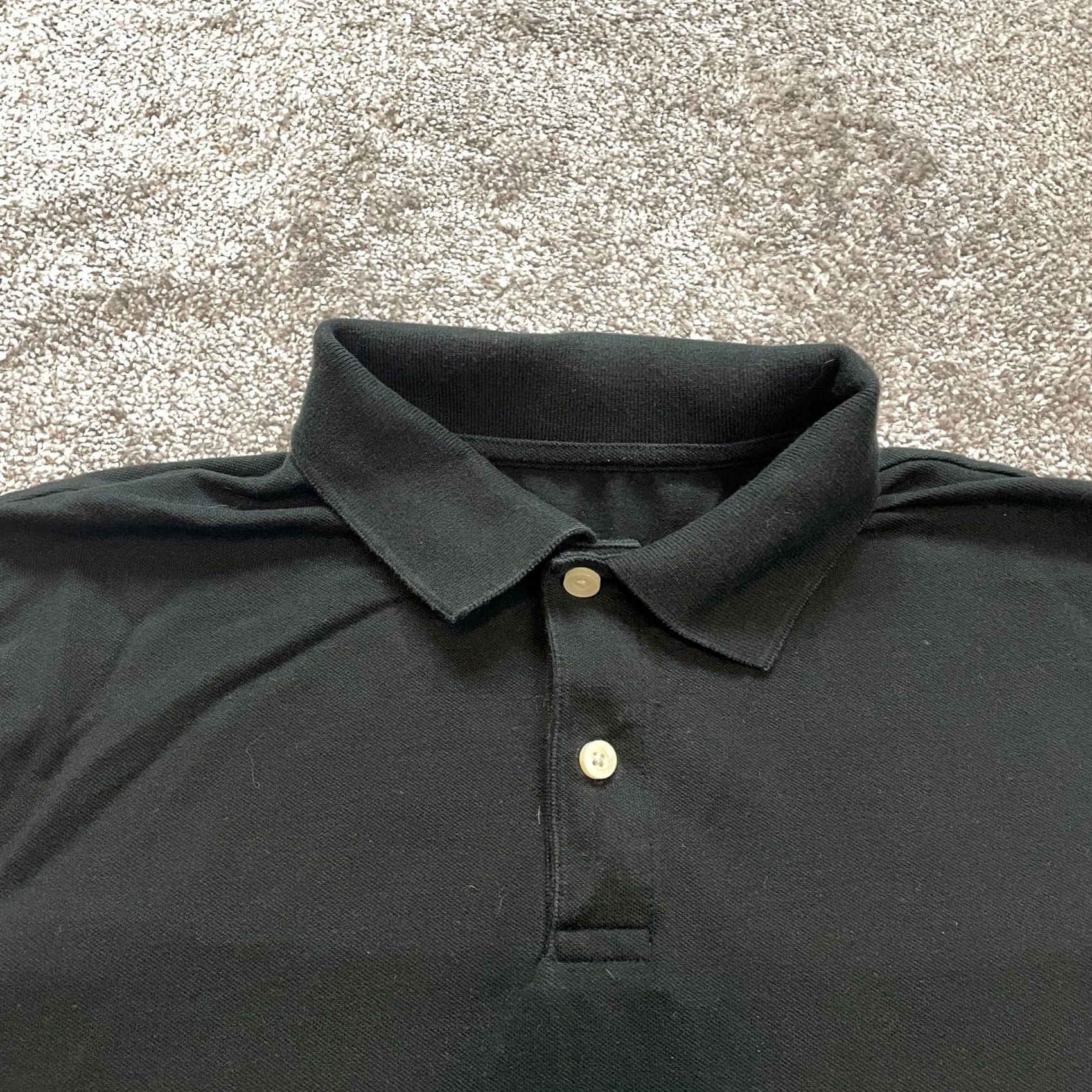 Vintage Goodfellow Polo Shirt Mens L Black Cotton Polyester Knit Short Sleeve Polo Size US L / EU 52-54 / 3 - 5 Thumbnail