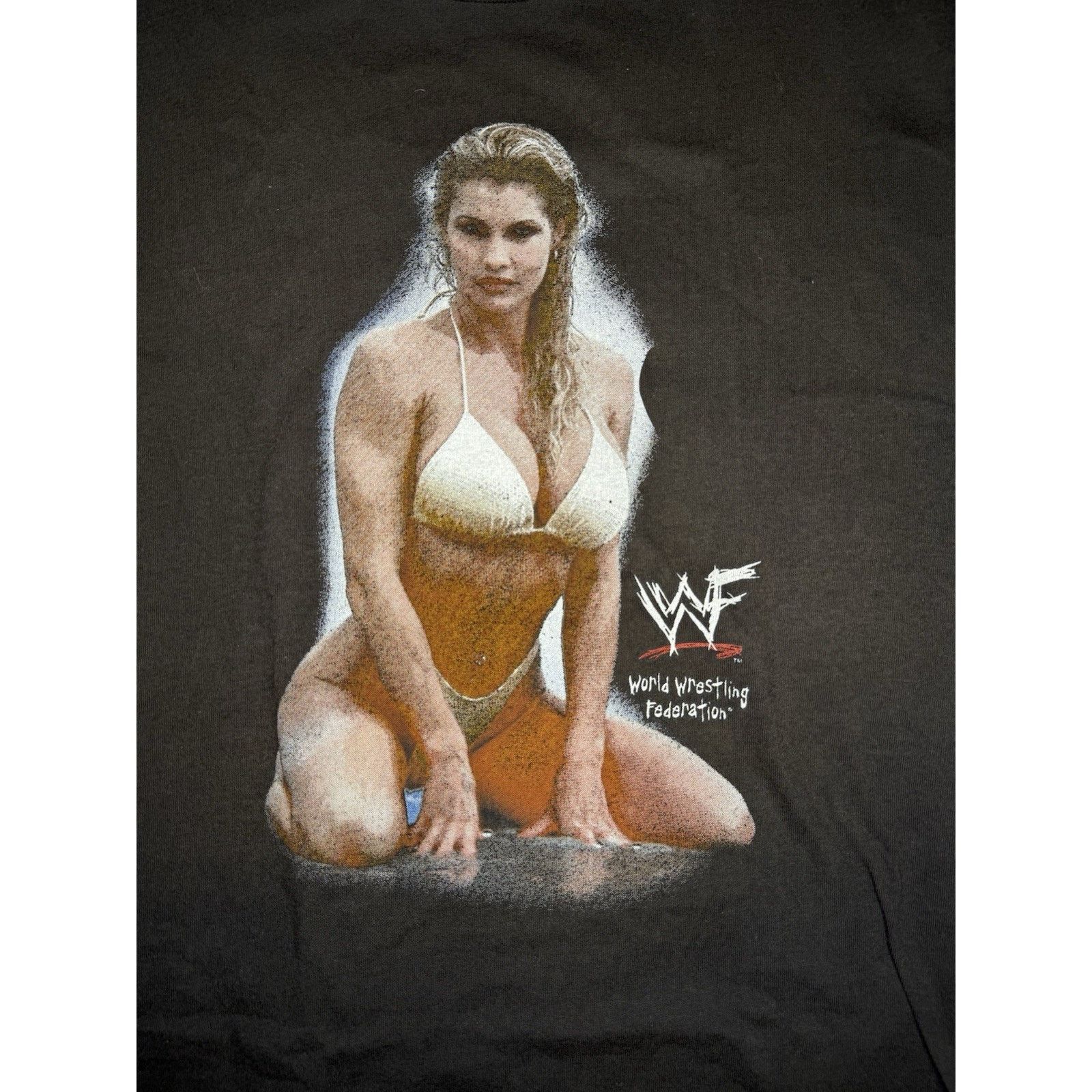 WWF Sable Bomb VTG Wrestling T Shirt Wrestler WWE Black Medium Size US M / EU 48-50 / 2 - 17 Thumbnail