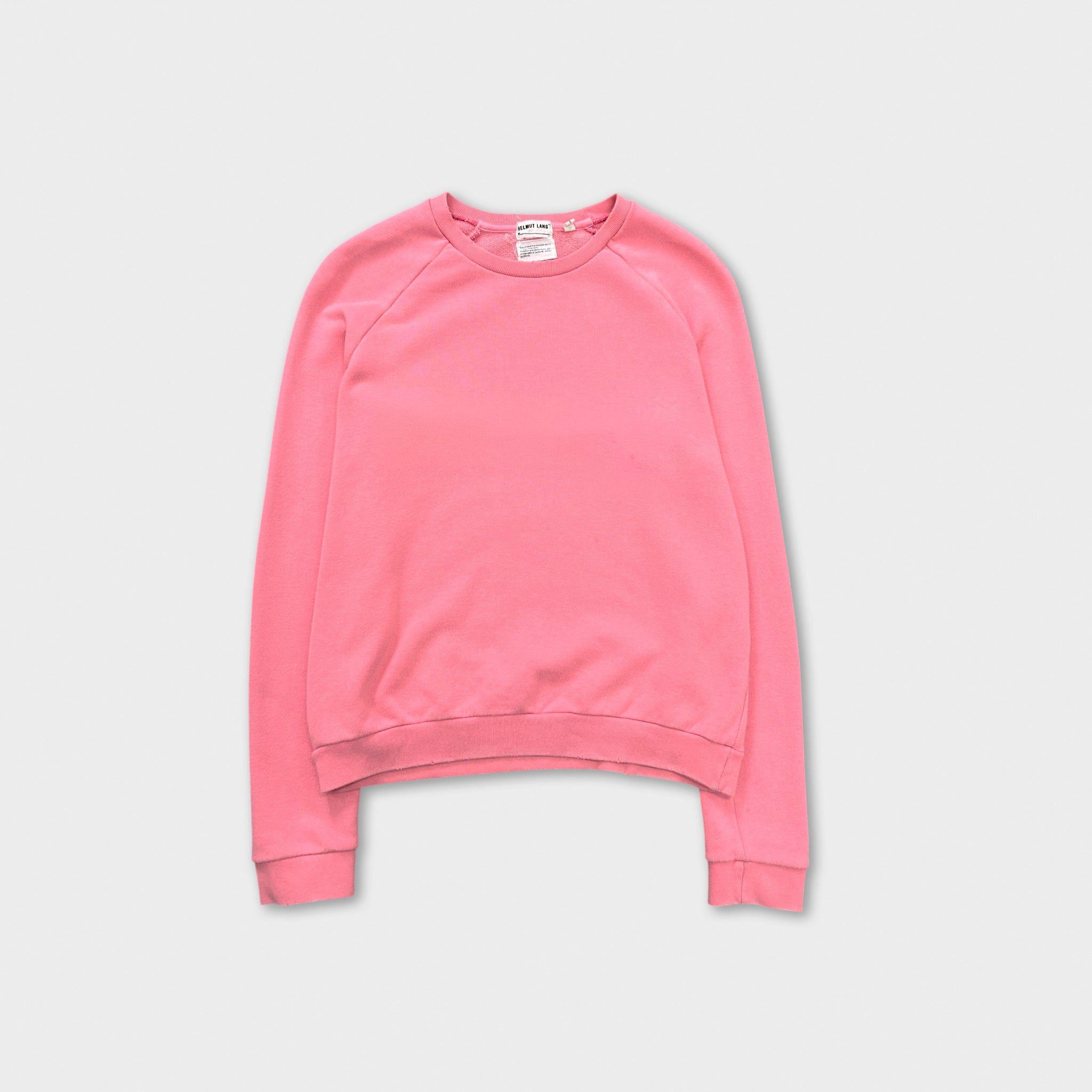 Helmut Lang Helmut Lang Raglan Bubblegum Pink Crewneck Sweater Size US S / EU 44-46 / 1 - 1 Thumbnail
