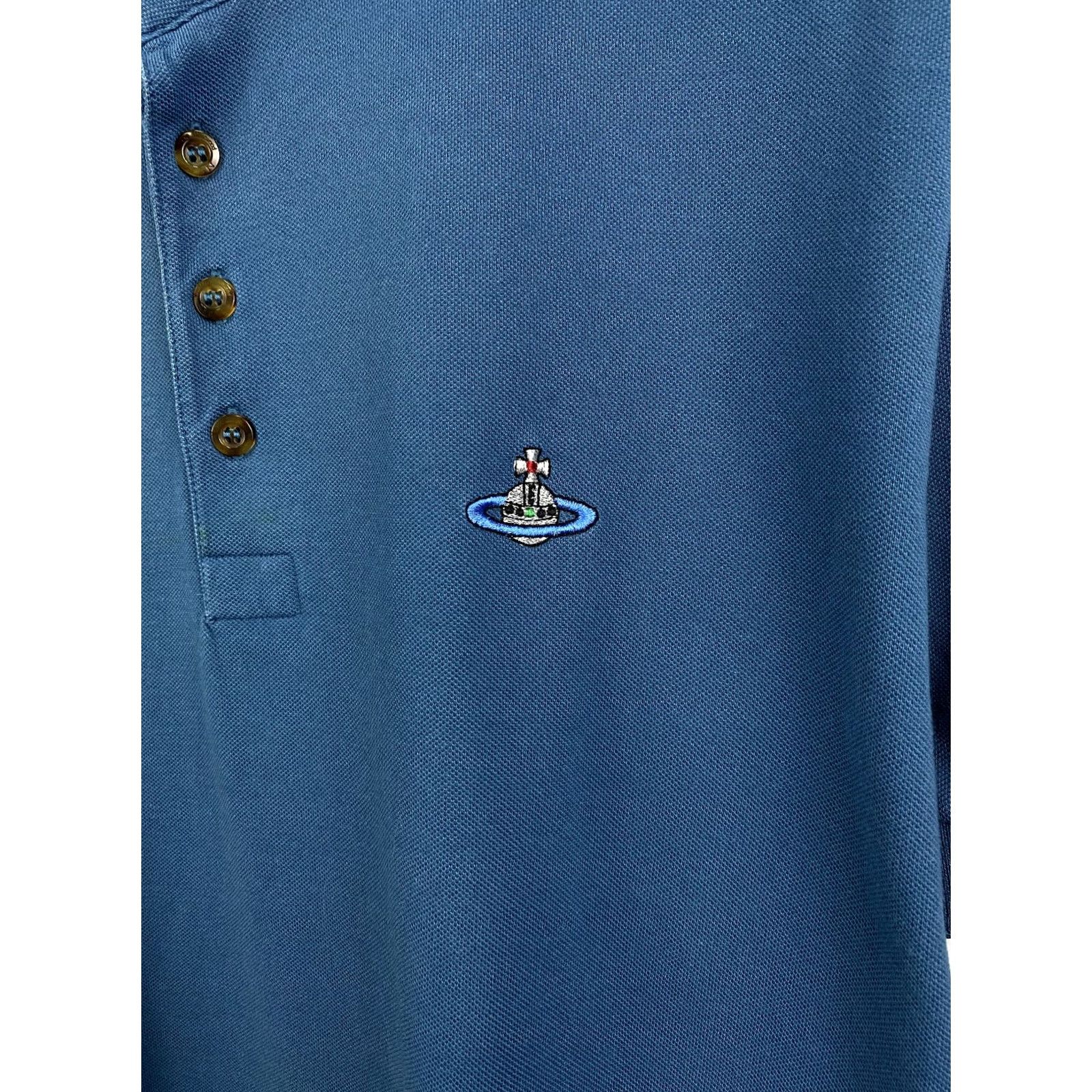 Vivienne Westwood Vivienne Westwood polo shirt XL blue Men Polo XL/blue, Defect on last photo, Colorful, 90s-Event style Size US XL / EU 56 / 4 - 4 Thumbnail