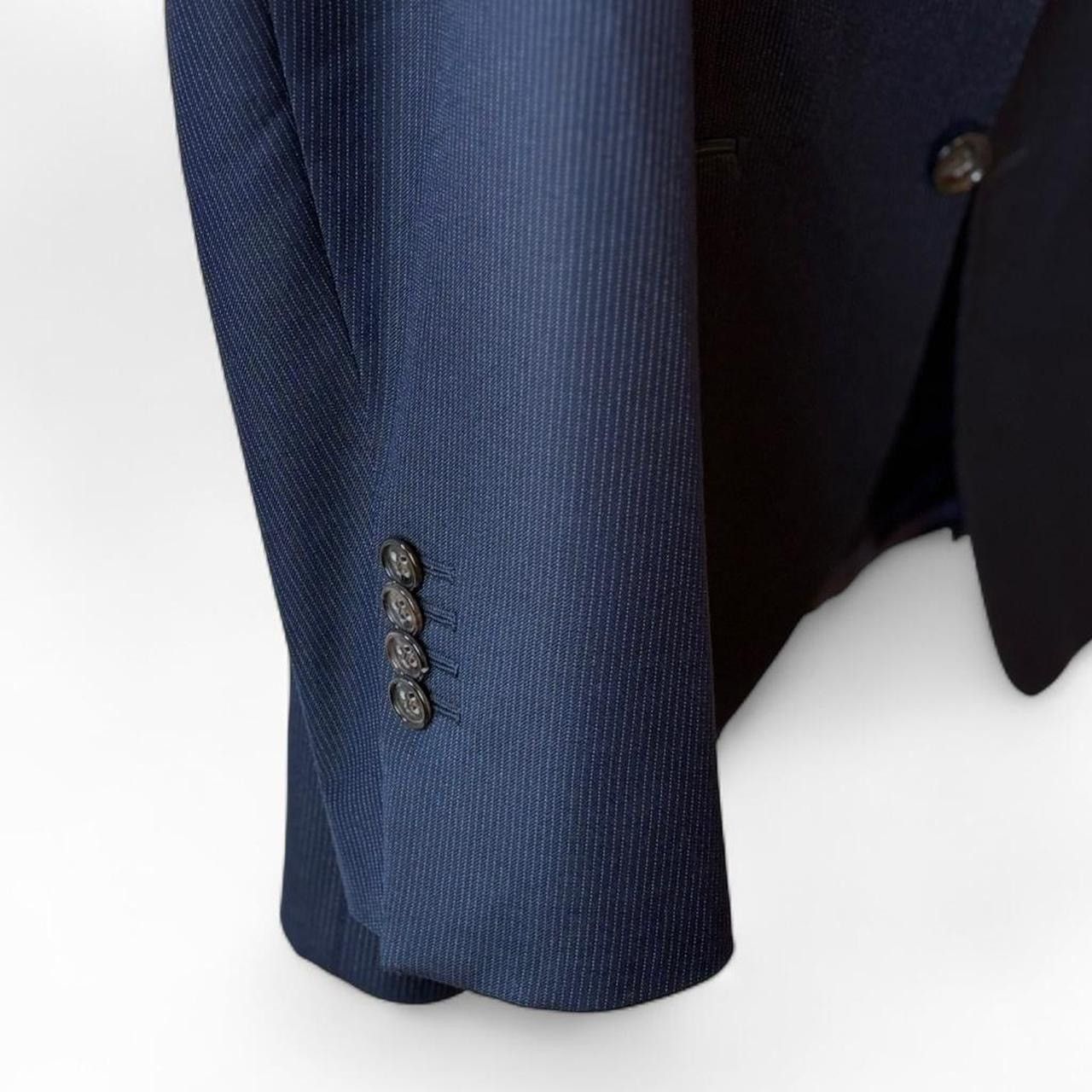 Suitsupply SuitSupply FW13 navy stripe suit jacket 38R VBC super 110s Size 38R - 8 Thumbnail