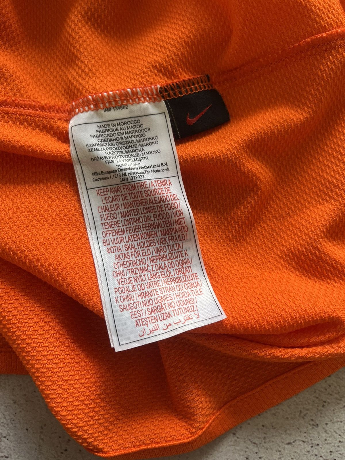 Nike NIKE NETHERLANDS 2010 2011 HOME FOOTBALL SHIRT SOCCER JERSEY Size US L / EU 52-54 / 3 - 6 Thumbnail