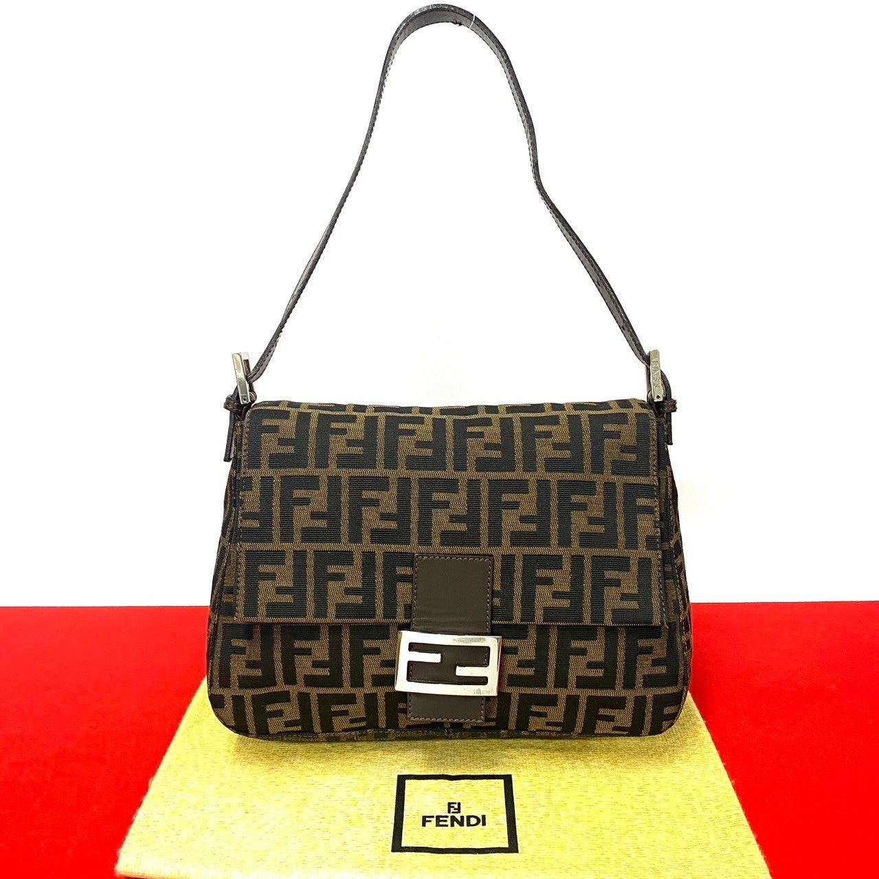 Fendi Fendi Shoulder Bag Black Canvas Size ONE SIZE - 1 Thumbnail