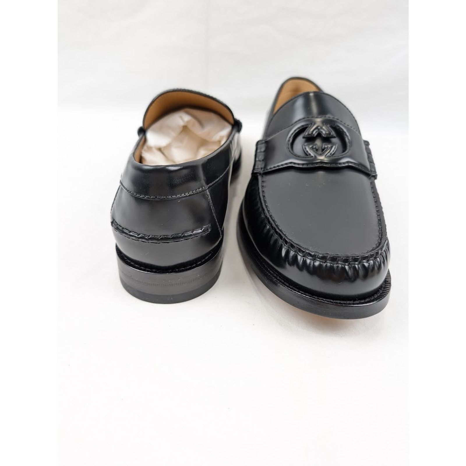 Gucci o1rshd1 Interlocking G Loafers in Black Size US 10.5 / EU 43-44 - 17 Thumbnail