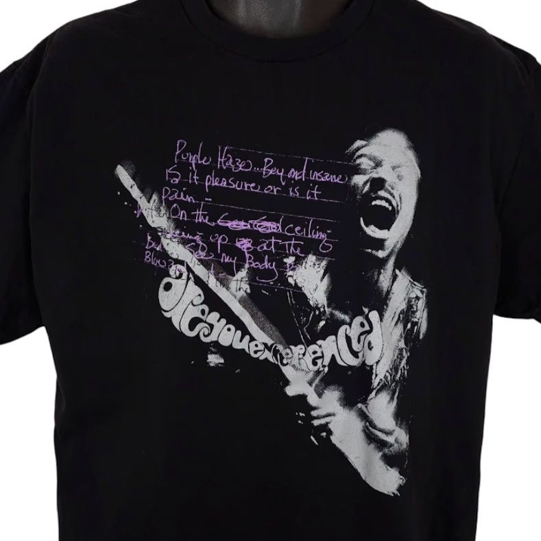 Vintage Jimi Hendrix T Shirt Mens XL Black Are You Experienced Purple Haze Shirt Mens XL Black Jimi Hendrix band shirt concert rock guitar psychedelic Size US XL / EU 56 / 4 - 2 Thumbnail
