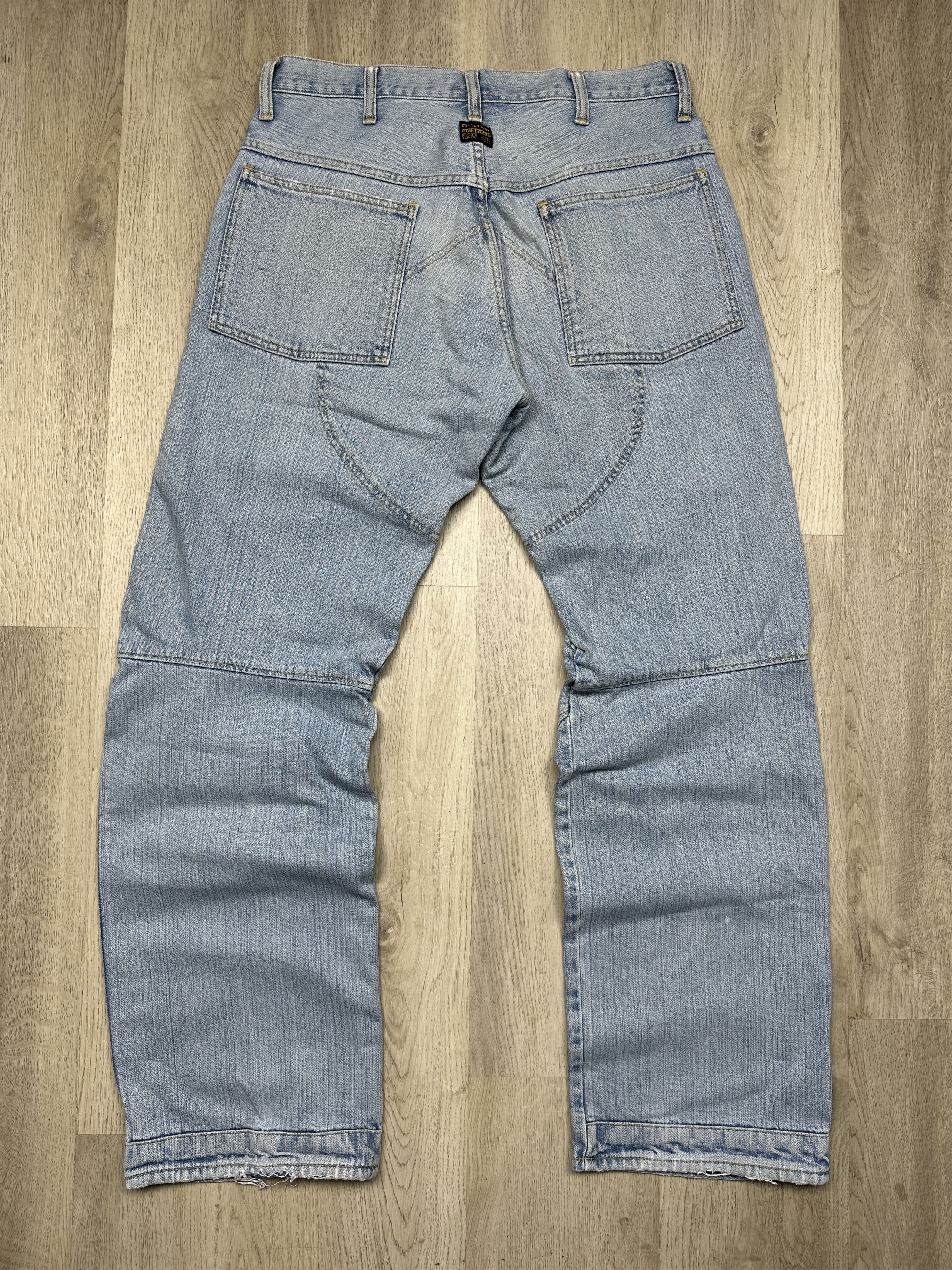G-Star G Star Raw Vintage Mens Elwood Denim Pants Jeans Double Knee Size US 33 - 4 Thumbnail