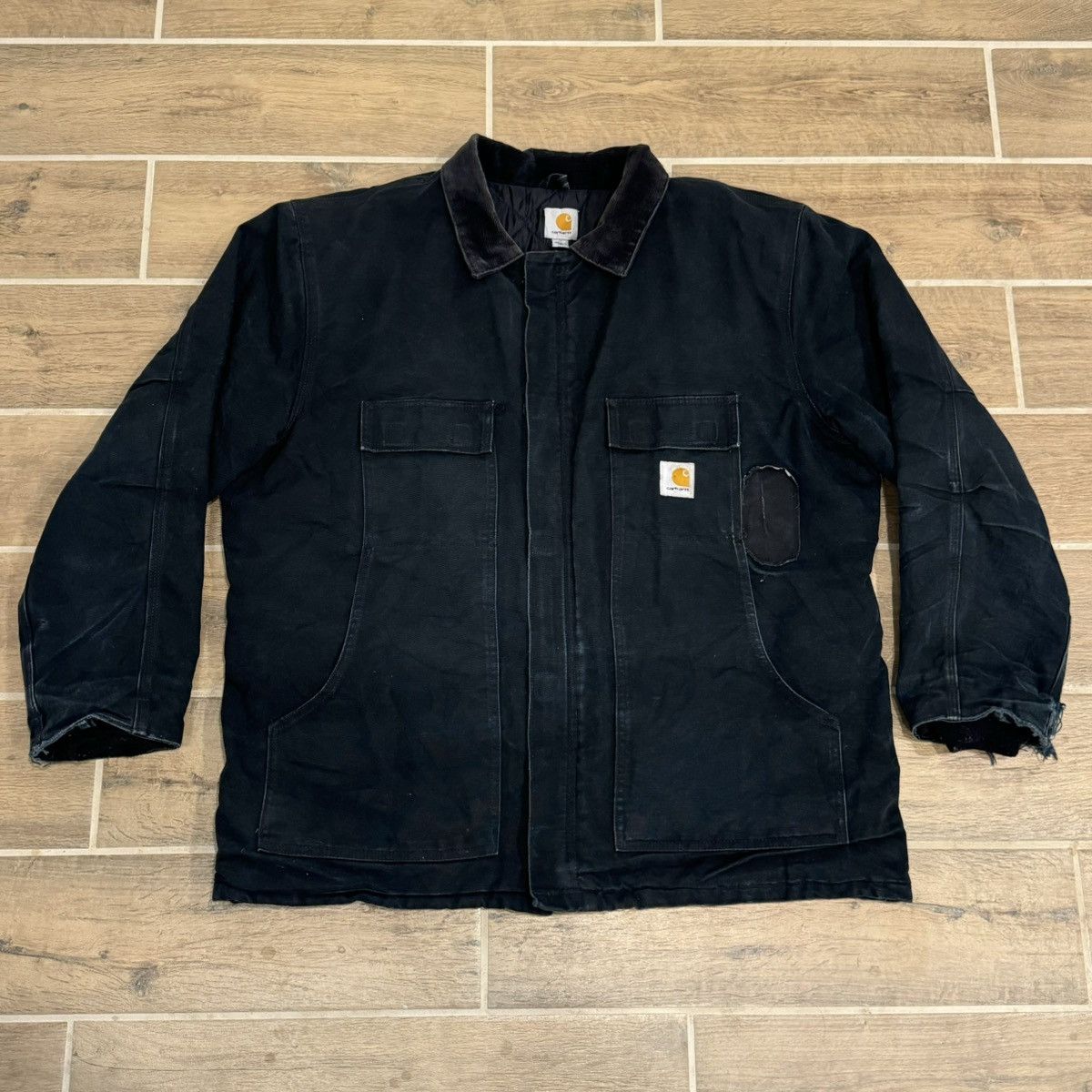 Carhartt × Vintage Carhartt C003 BLK Arctic Quilt-Line Canvas Jacket Union Made Size US XL / EU 56 / 4 - 1 Thumbnail
