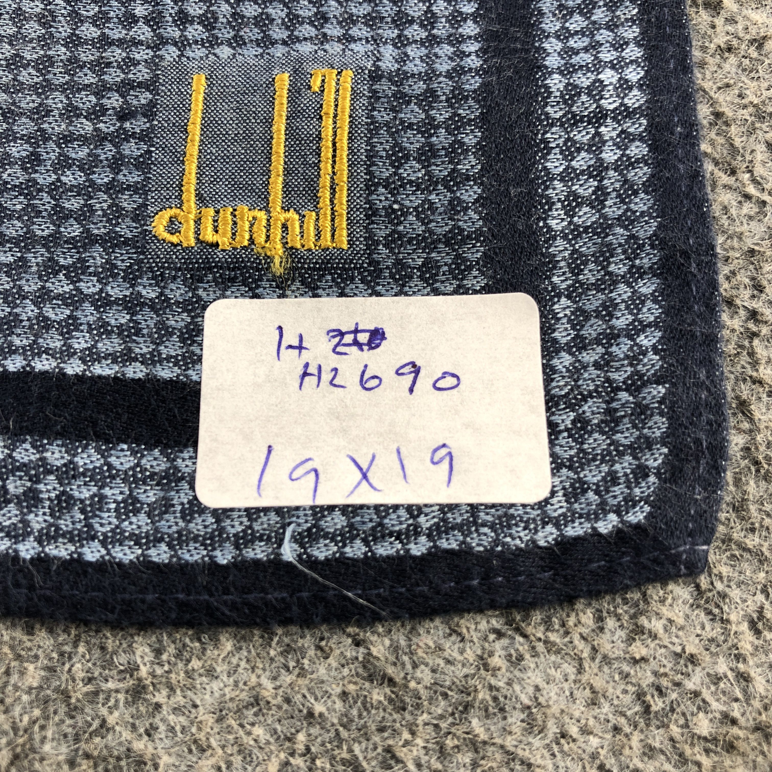 Alfred Dunhill × Vintage Dunhill Handkerchief Neckerchief Bandana H2790 Size ONE SIZE - 6 Thumbnail
