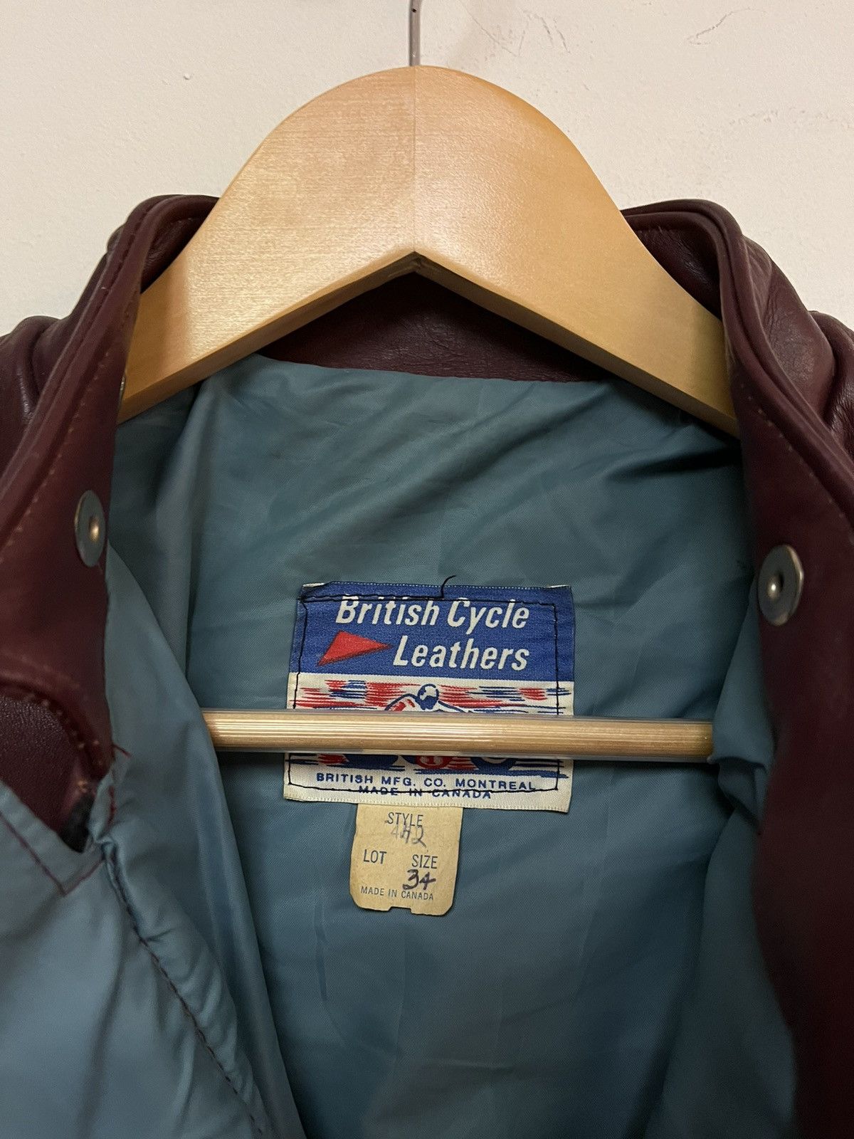 Vintage 60’s/70’s British Cycle Leather Jacket Size US S / EU 44-46 / 1 - 3 Thumbnail