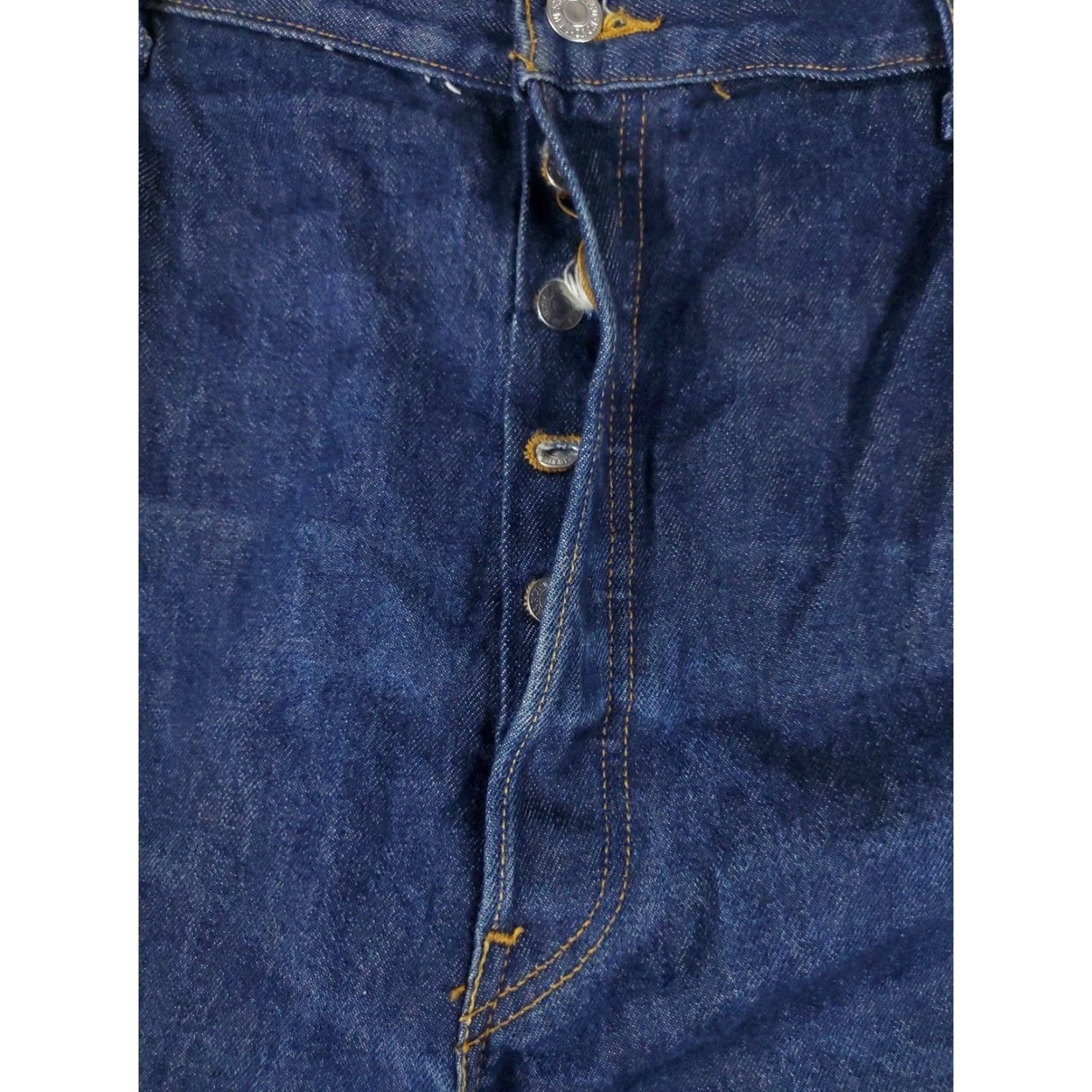 Levi's Levis 501 Jeans Mens 44x32 Blue Straight Leg Denim Pants Size US 44 / EU 60 - 6 Thumbnail