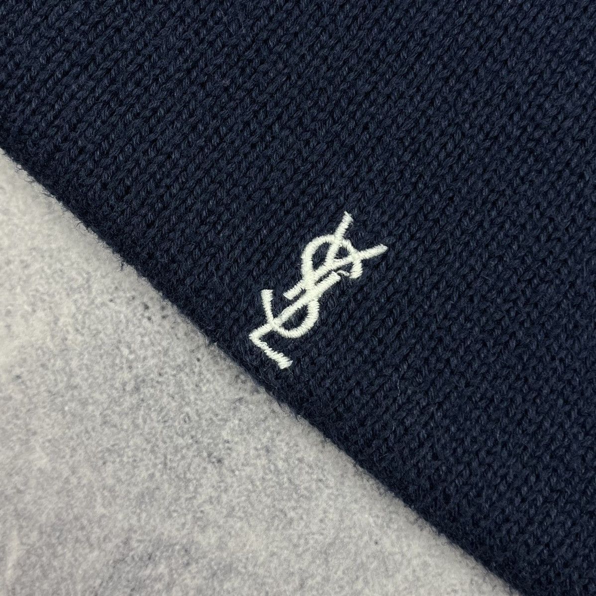 Vintage Vintage Yves Saint Laurent YSL Full Zip Knitted Sweater 90’s Size US XL / EU 56 / 4 - 4 Thumbnail