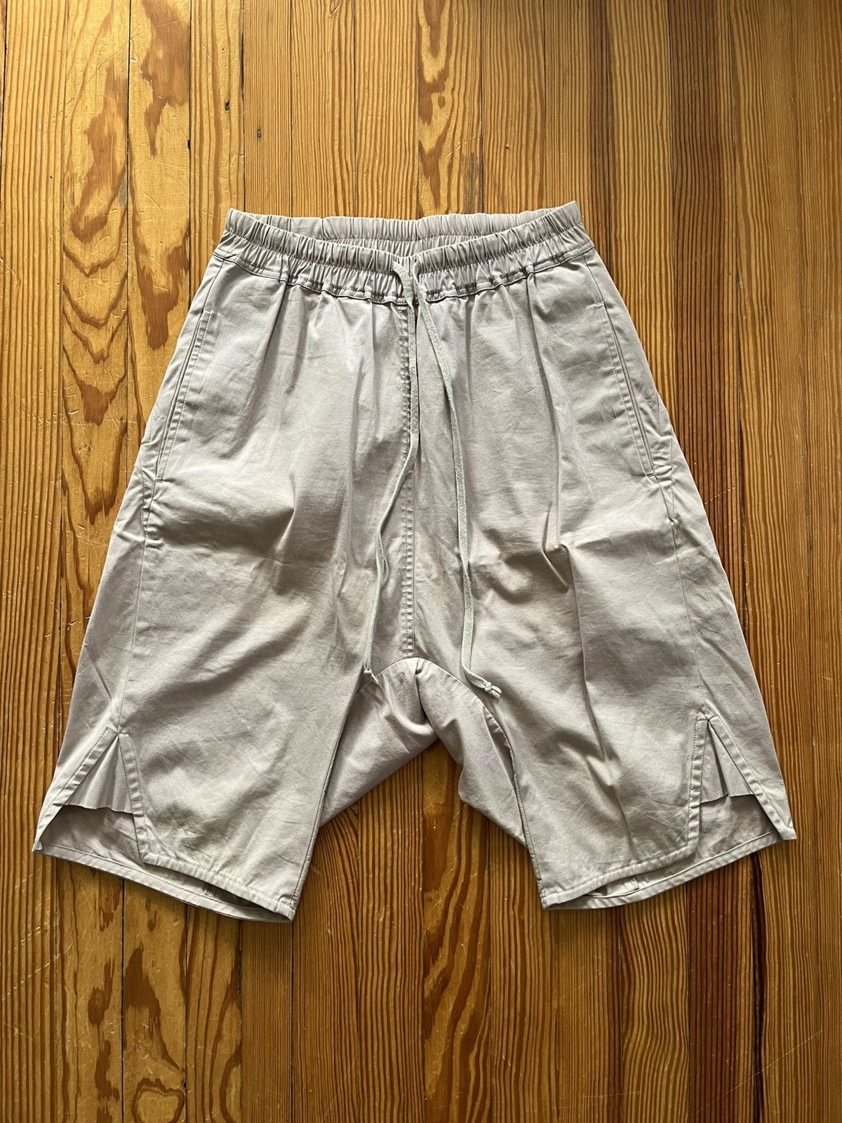 Rick Owens SS15 Faun Basket Swinger Shorts Beige / Pearl
