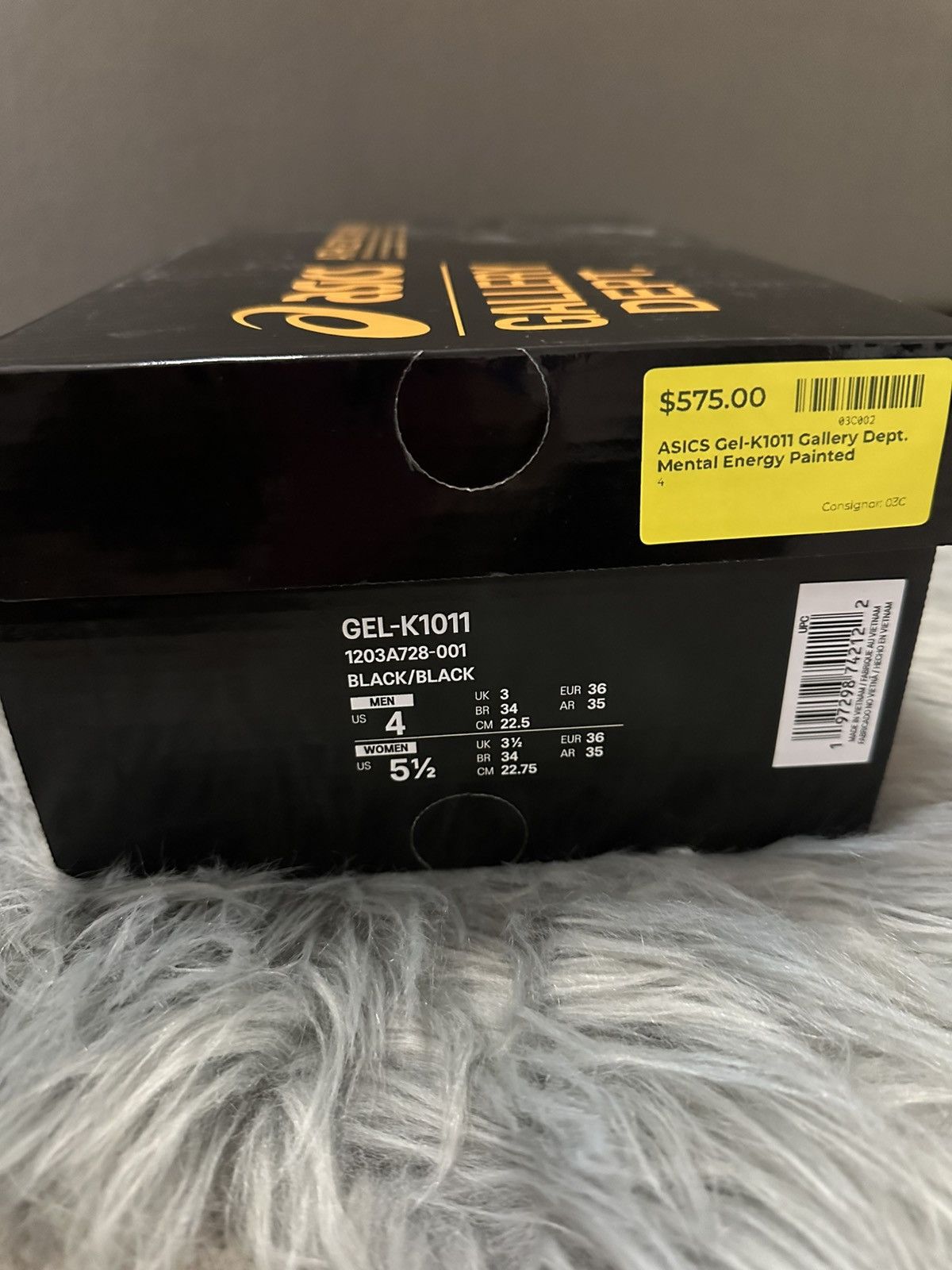 Asics × Gallery Dept. ASICS Gel-K1011 Gallery Dept. Mental Energy Painted Shoes Size US 5.5 / IT 35.5 - 5 Thumbnail
