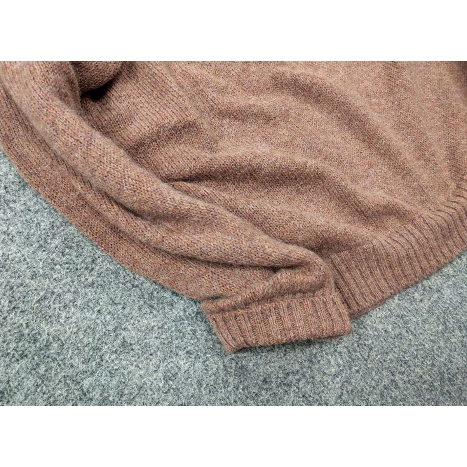 Valstar Valstar Milano Vintage Crew Alpaca Brown Knit Sweater, Check, 90s, Winter, Casual, Pullover, Long Sleeve, Size L, Men, Brown, Dry Clean Only Size US L / EU 52-54 / 3 - 7 Thumbnail