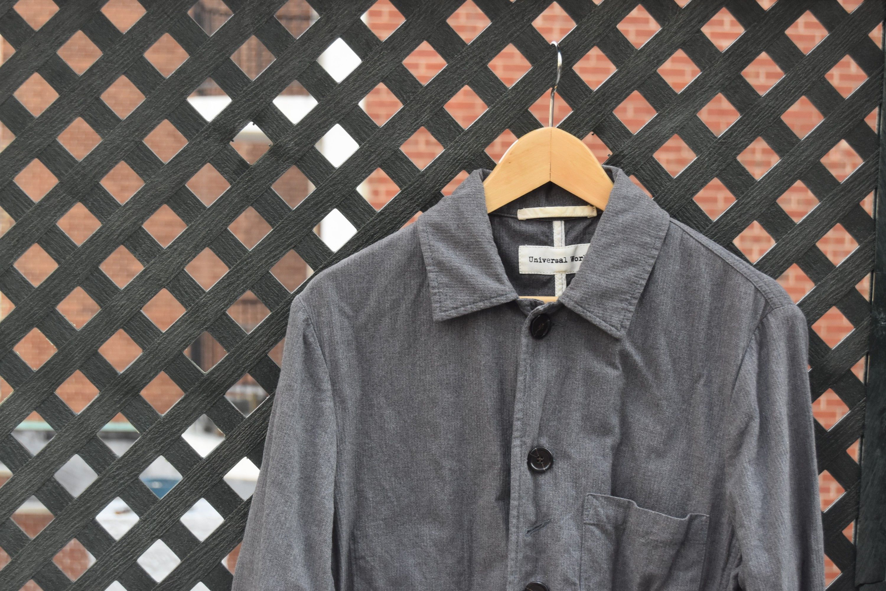 Universal Works Universal works lightweight gray Bakers jacket chore coat Size US M / EU 48-50 / 2 - 3 Thumbnail