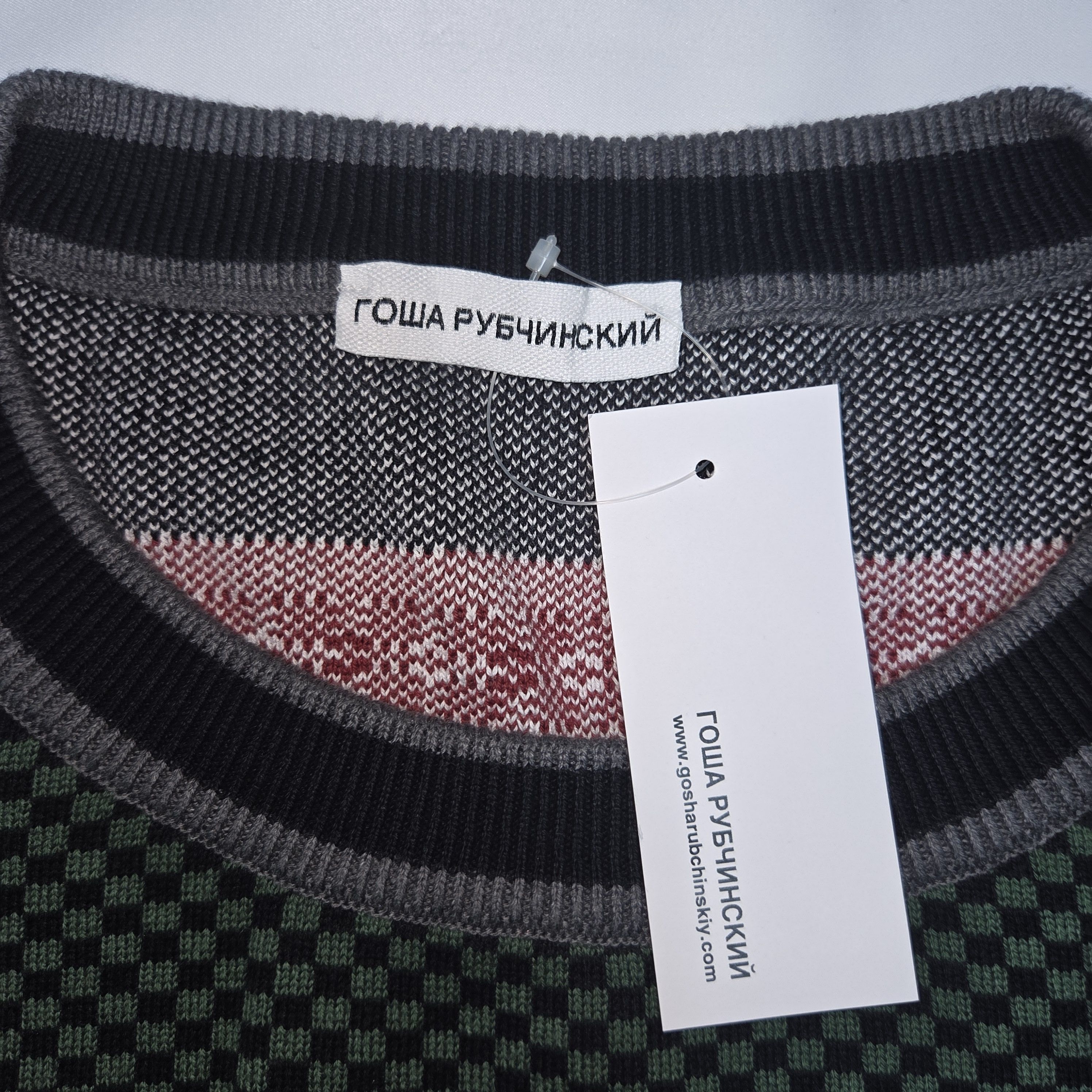 Gosha Rubchinskiy Gosha Rubchinskiy Fair Isle Logo Knit Sweat L Size US L / EU 52-54 / 3 - 3 Thumbnail