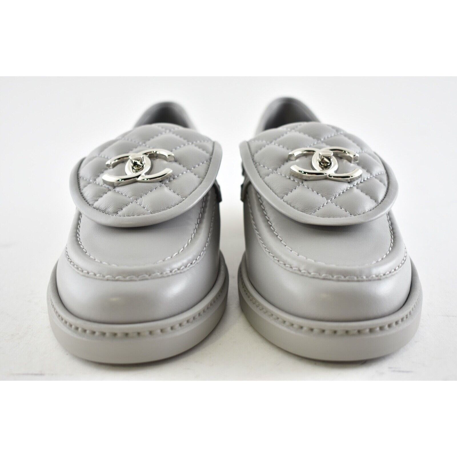 Chanel 21B Quilted Flap Turnlock CC Mule Slip On Flat Loafer 37 Size US 7 / IT 37 - 6 Thumbnail