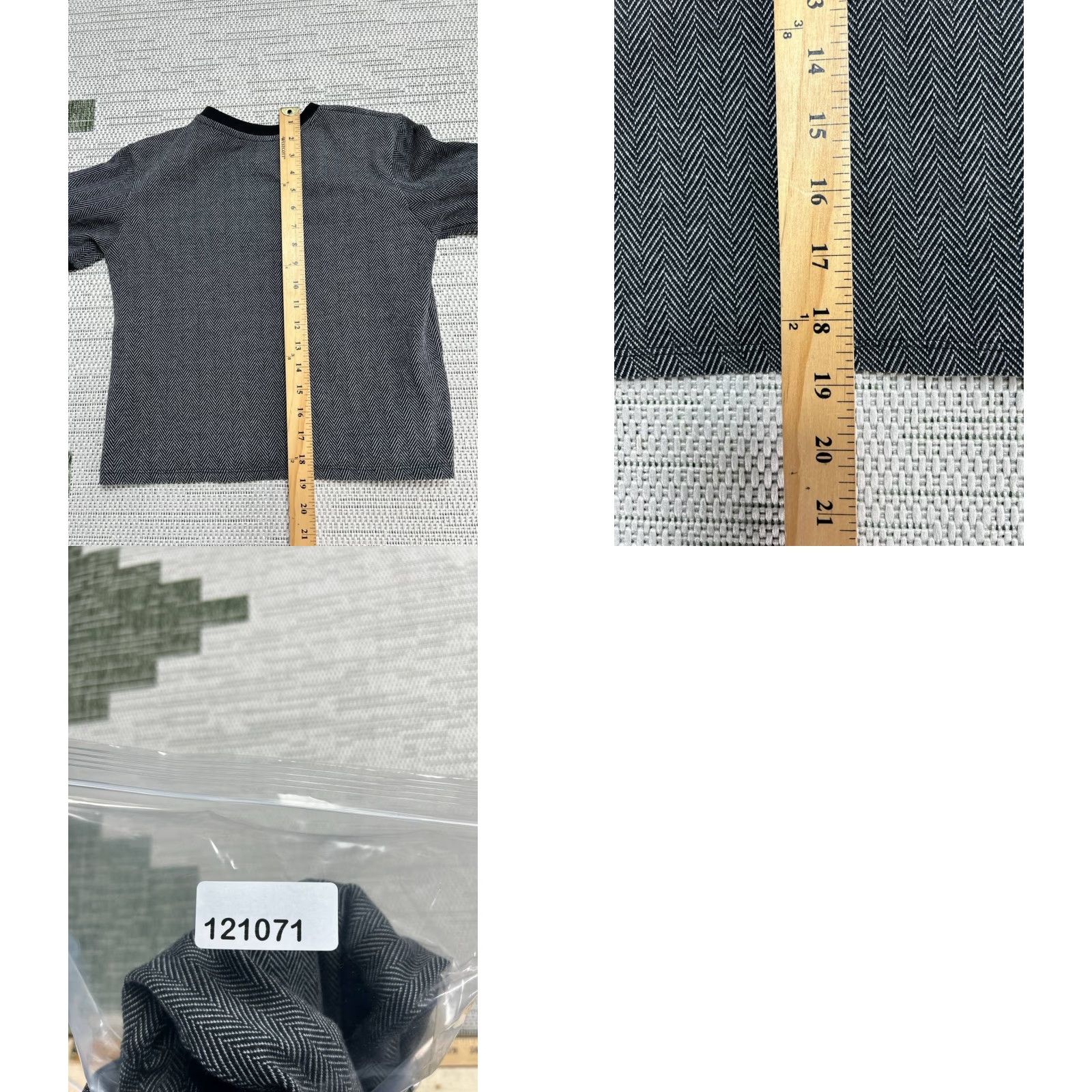 Zara VINTAGE Zara Trafaluc Sweater Womens Small Black Herringbone Tight Knit Cozy Warm Wear Size S / US 4 / IT 40 - 8 Thumbnail