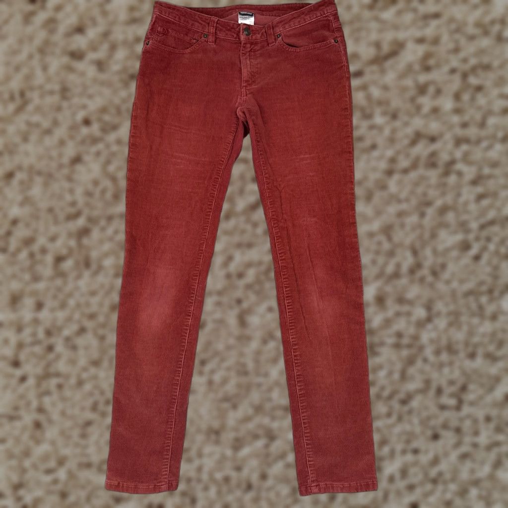 Patagonia Patagonia Pants Womens Slim Straight Corduroy 29 Red Organic Cotton Spandex Casual Pockets Logo Jeans Size 29" - 1 Thumbnail