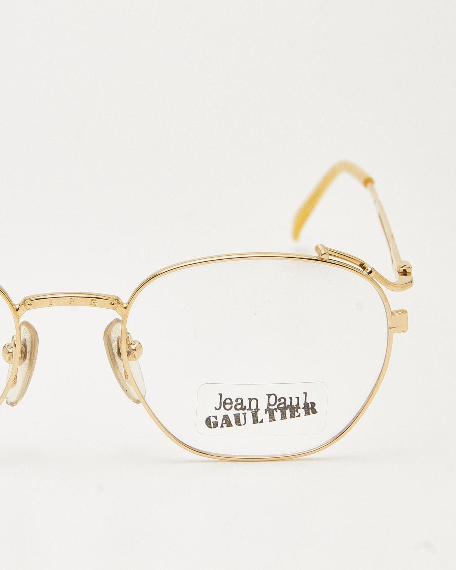 Jean Paul Gaultier Jean Paul Gaultier 55-3173 Gold Plated Oval Eyeglasses Size ONE SIZE - 5 Thumbnail