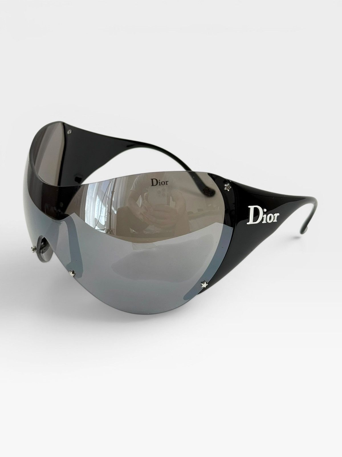 Dior ICONIC DIOR FACEMASK SUNGLASSES IN BLACK Size ONE SIZE - 1 Thumbnail