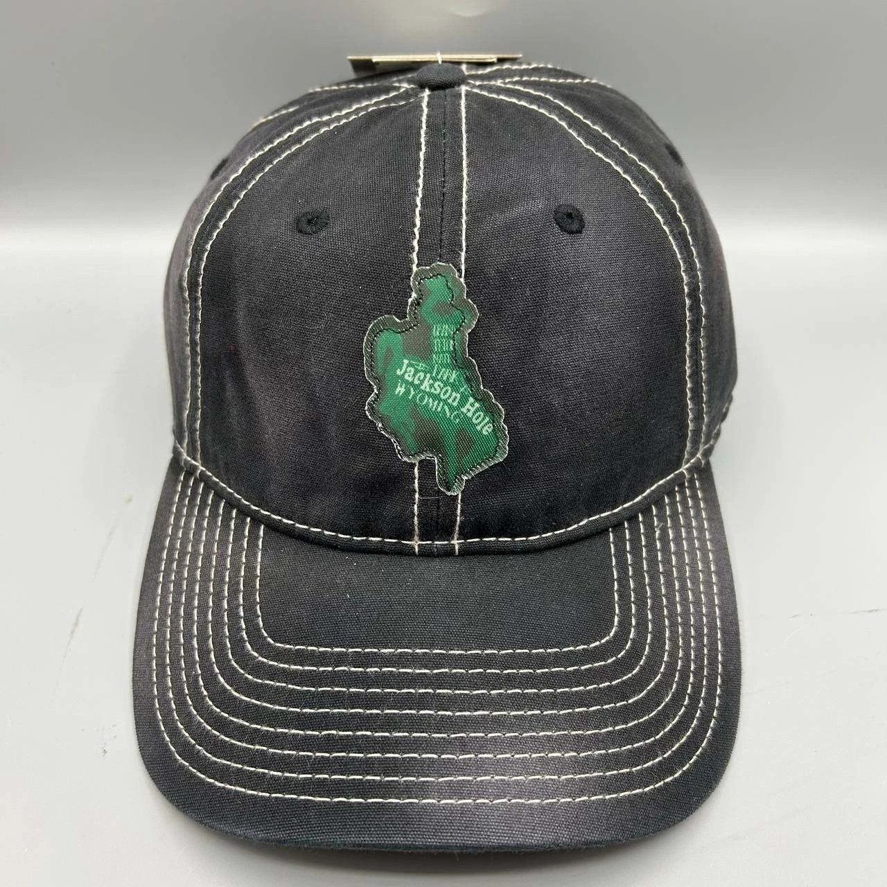 The Game Jackson Hole Wyoming Hat Men Black Strap Back Cotton Size ONE SIZE - 1 Thumbnail
