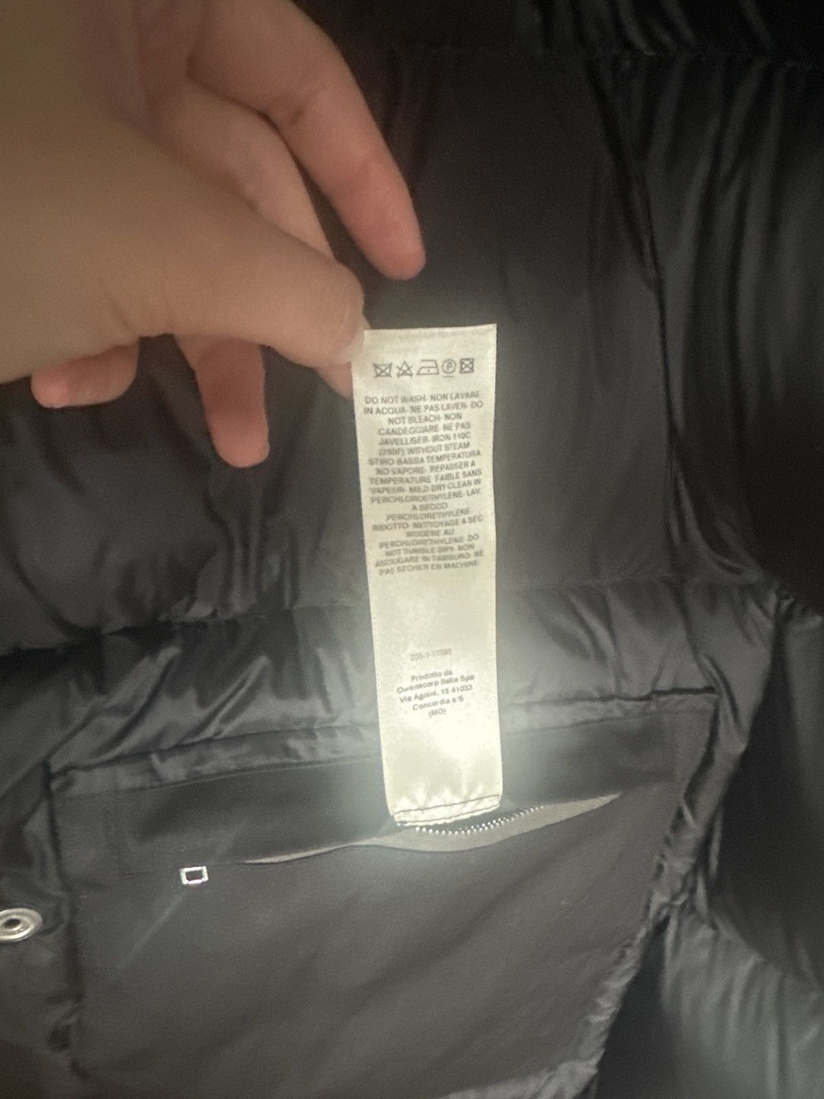 Rick Owens rick owens ‘black LS liner down coat' Size US M / EU 48-50 / 2 - 7 Thumbnail