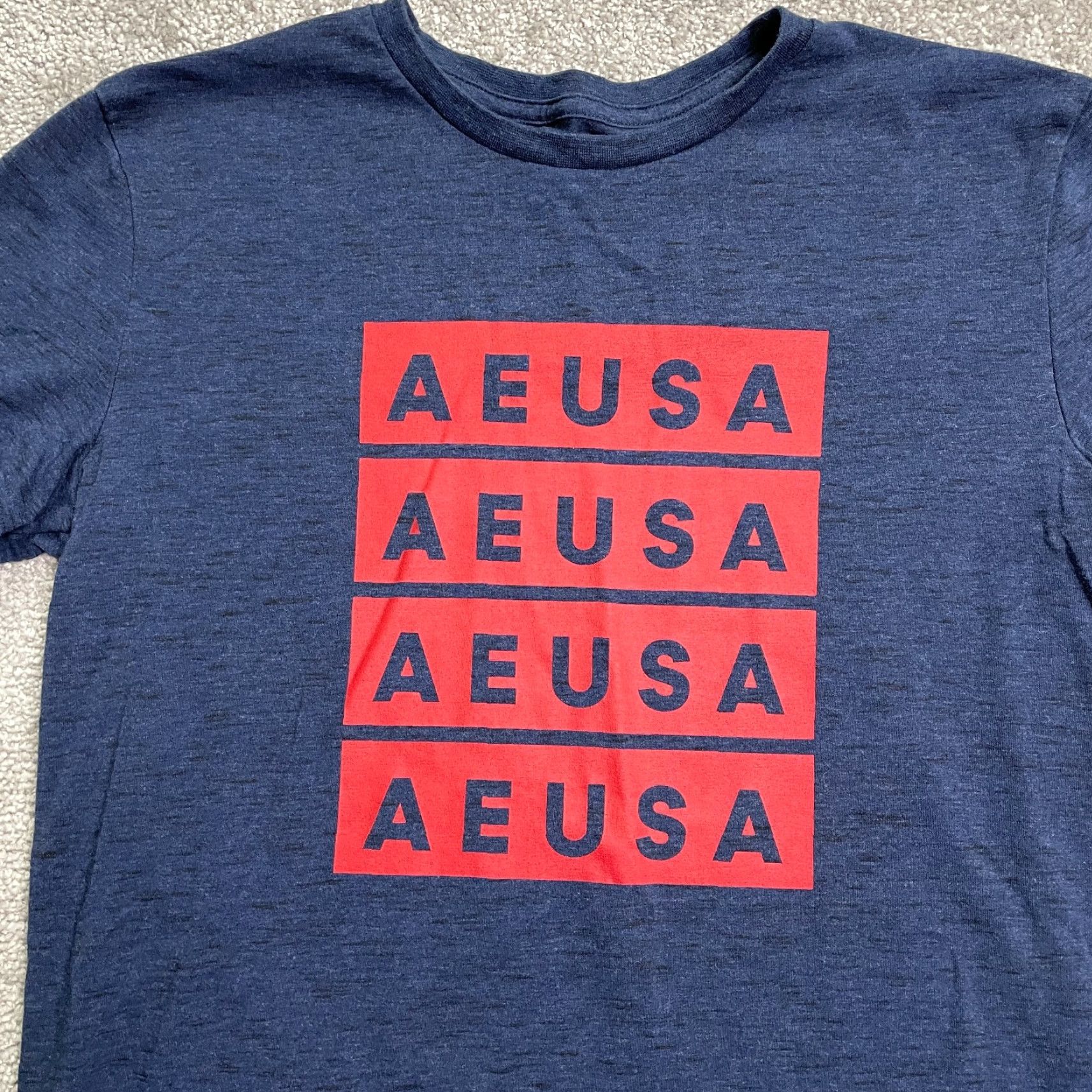 American Eagle Outfitters American Eagle Flex Graphic T-Shirt Men Small Blue Crew Neck Short Sleeve Casual Mens Size US S / EU 44-46 / 1 - 3 Thumbnail