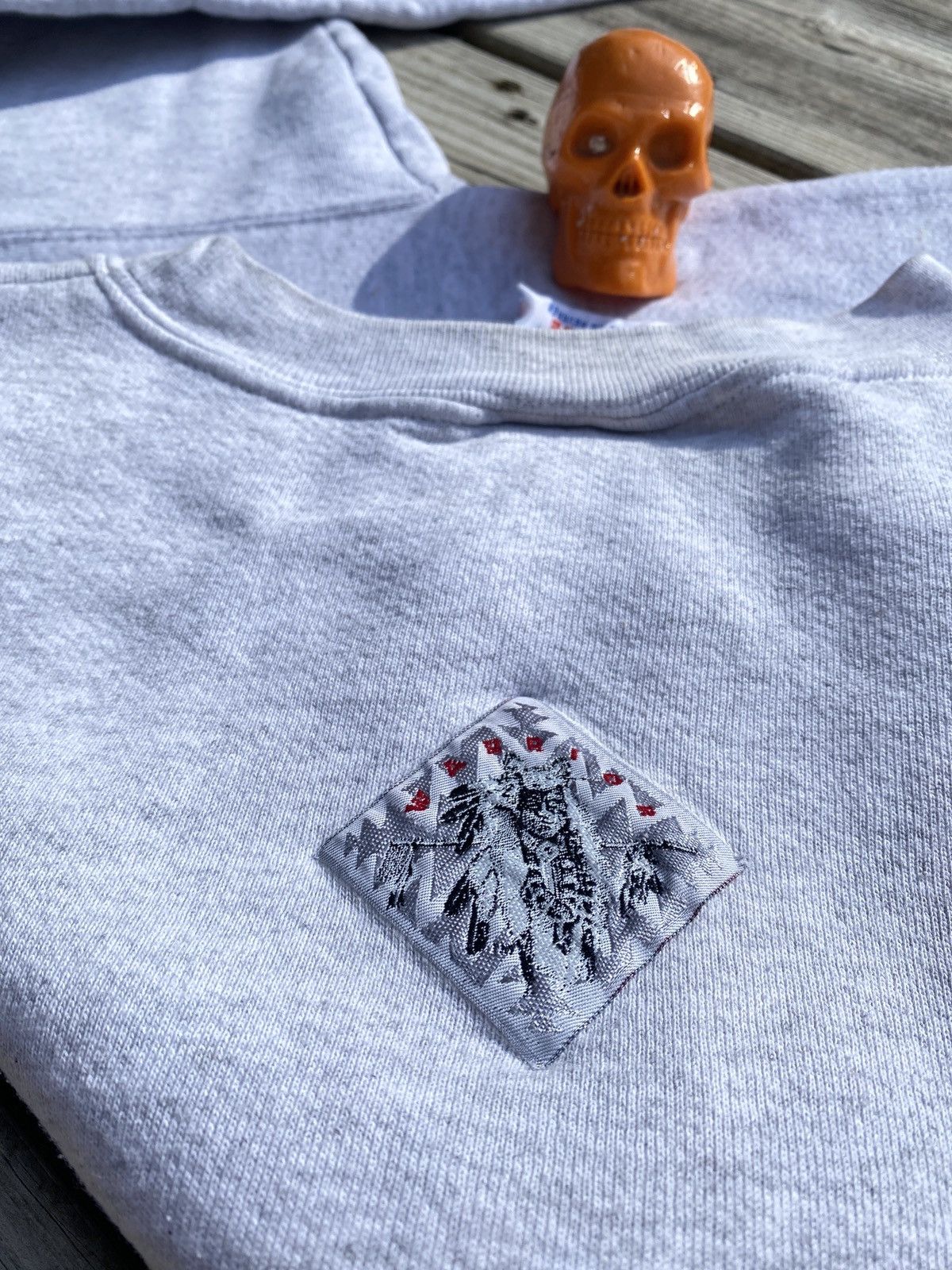 AAA × Vintage 90s native american chief wolf art sweatshirt L Size US L / EU 52-54 / 3 - 4 Thumbnail