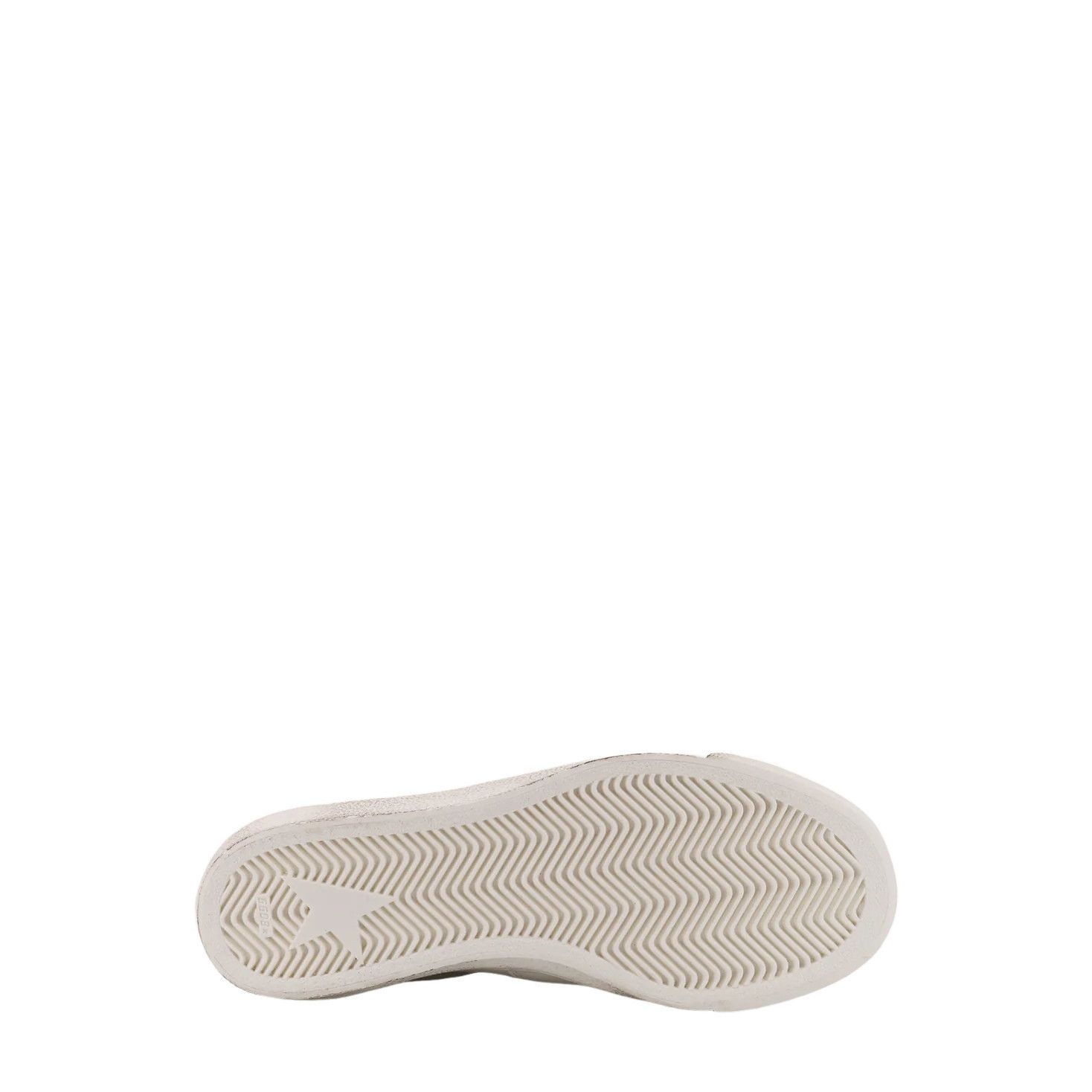 GOLDEN GOOSE Match Star Women's White/Red Leather Low Top Sn