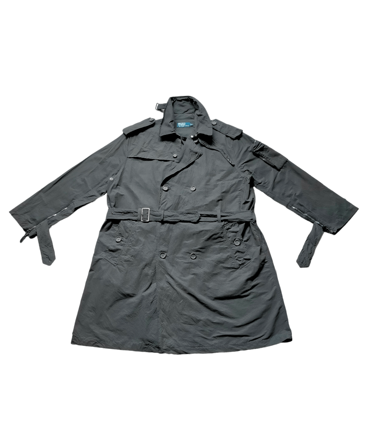 Polo Ralph Lauren Vintage Polo Ralph Lauren Long Trench Coat Size US L / EU 52-54 / 3 - 1 Thumbnail