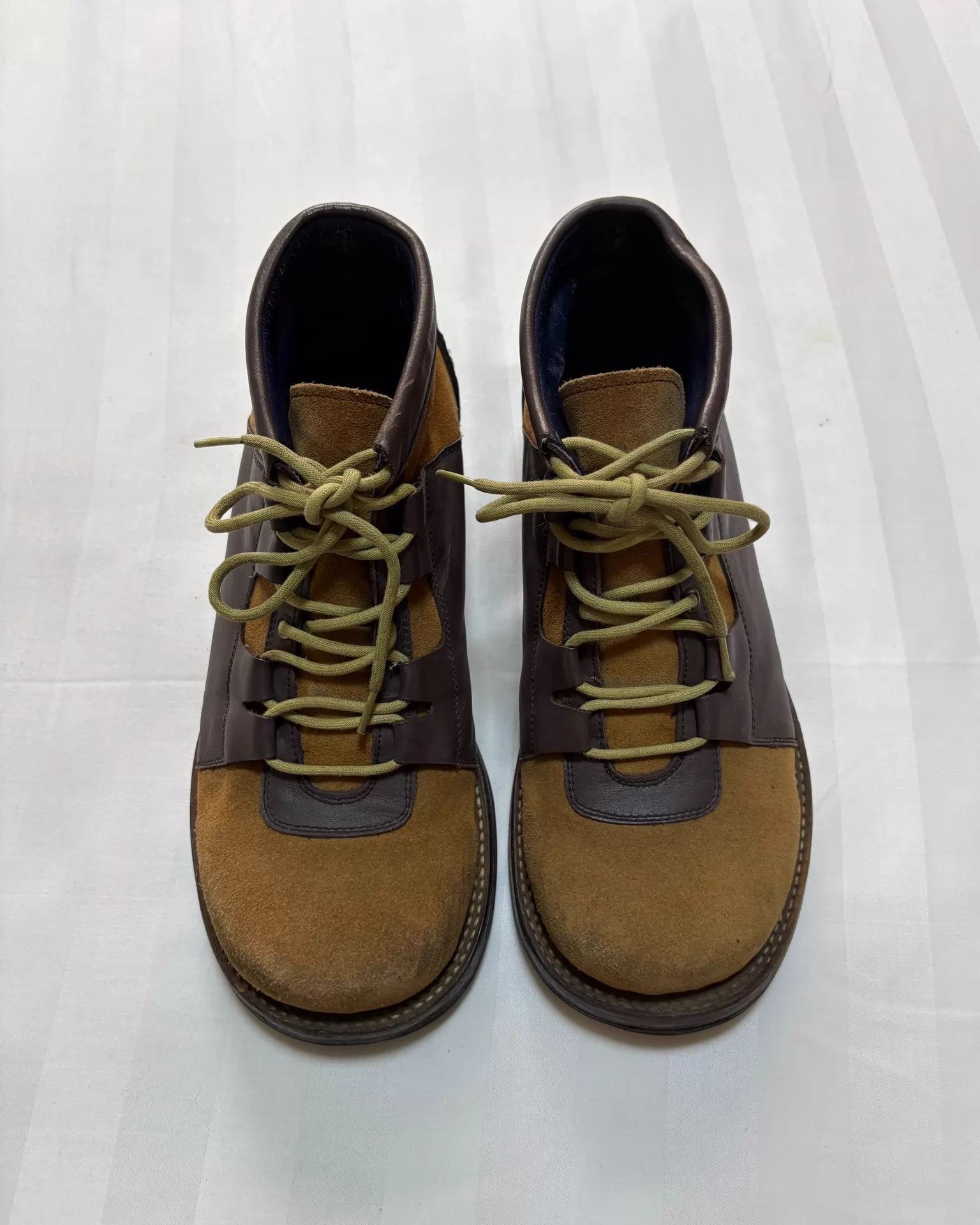 Other Vintage Jpn whoop'EE paneled suede engineer boots 24.5 worn Size US 6.5 / EU 39-40 - 7 Thumbnail