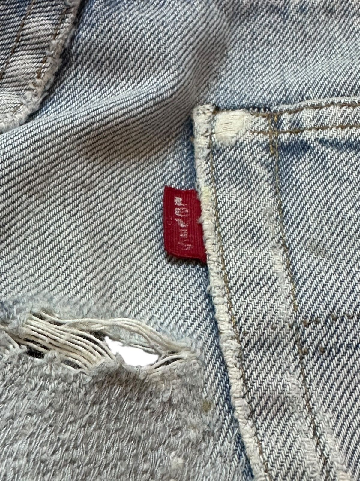 Levi's Vintage Clothing Vintage 70’s Levi’s 501 Selvedge Button 524 Faded Denim Size US 29 - 7 Thumbnail