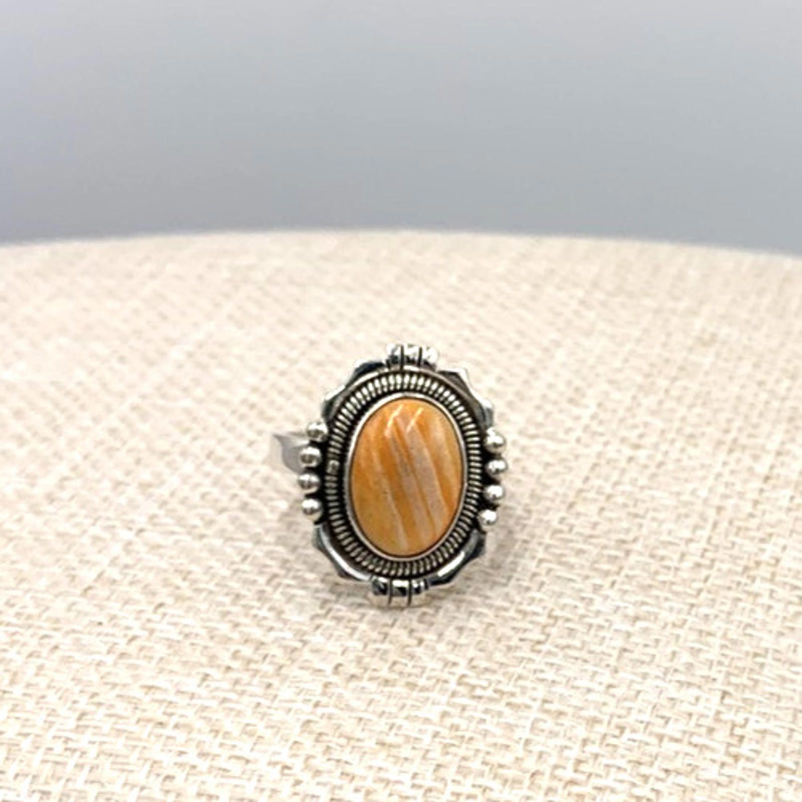 Other NOS Native Spiny Oyster Turquoise Sterling Silver Ring Size ONE SIZE - 2 Thumbnail